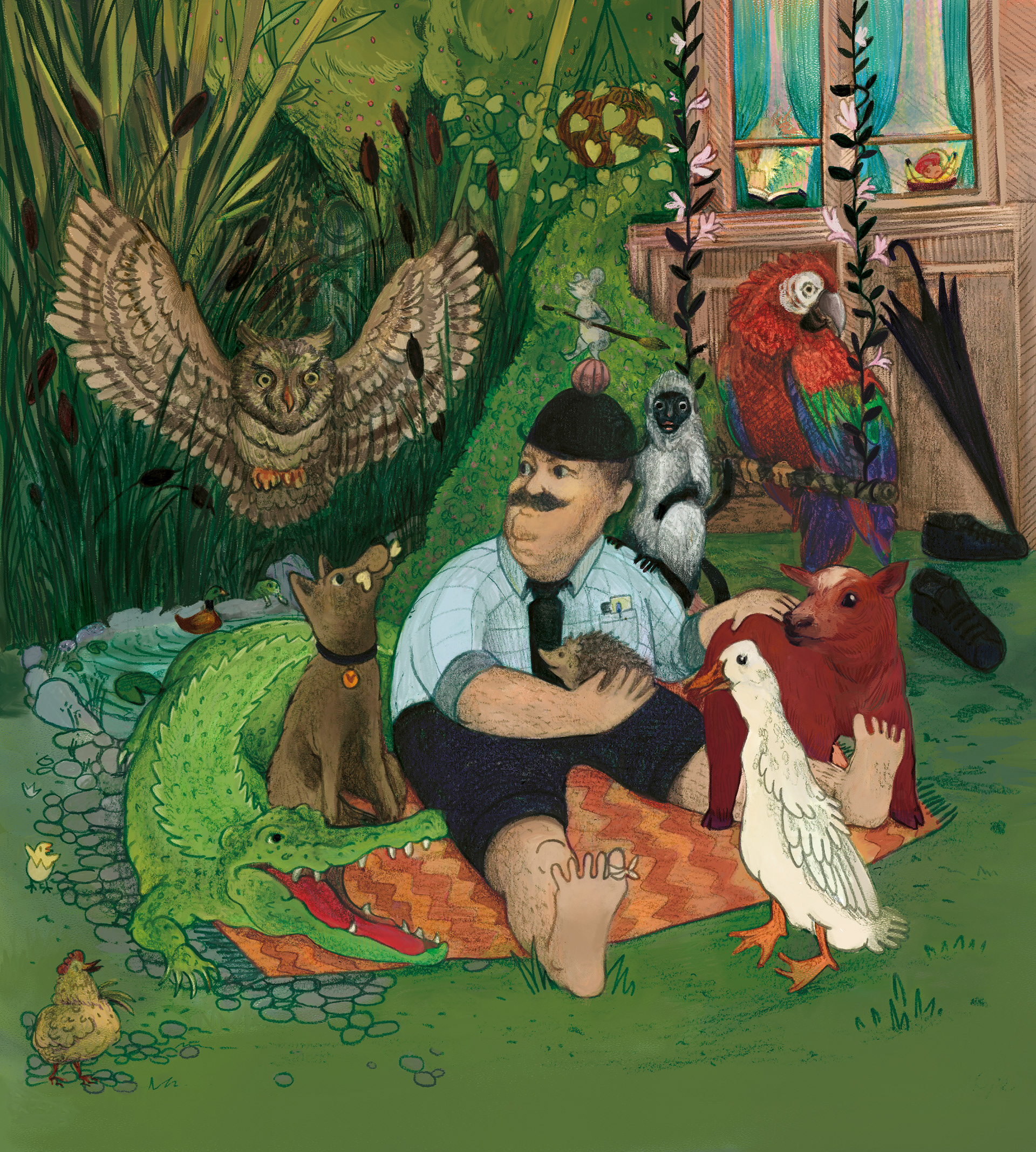 digital color on pencil