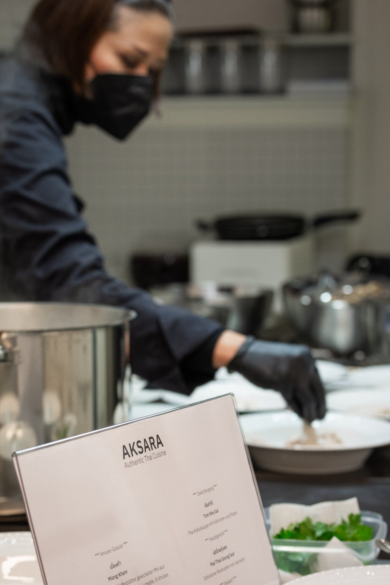 Aksara beim Catering