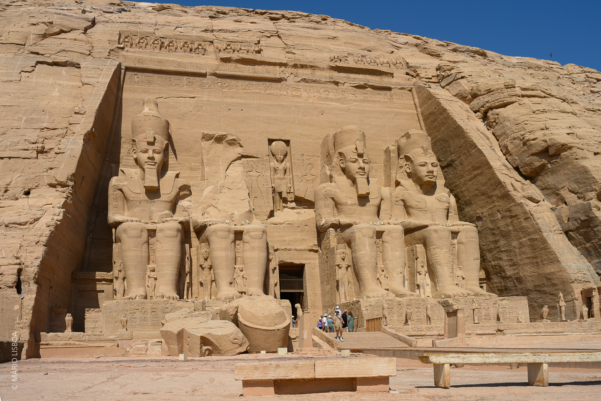Abu Simbel - Fachada do Templo Ramsés II