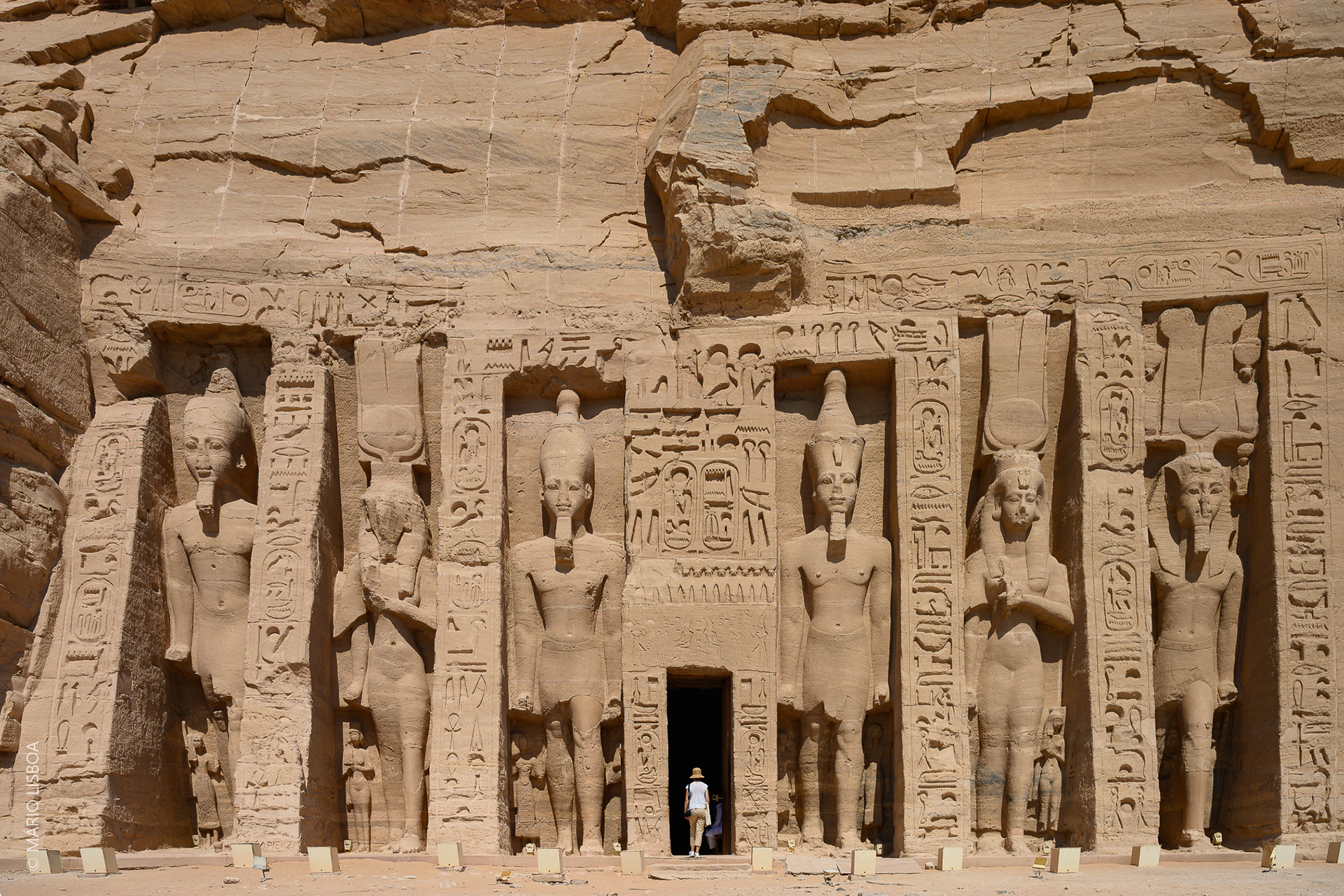 Templo dedicado à rainha Nefertari, a esposa favorita de Ramsés II.