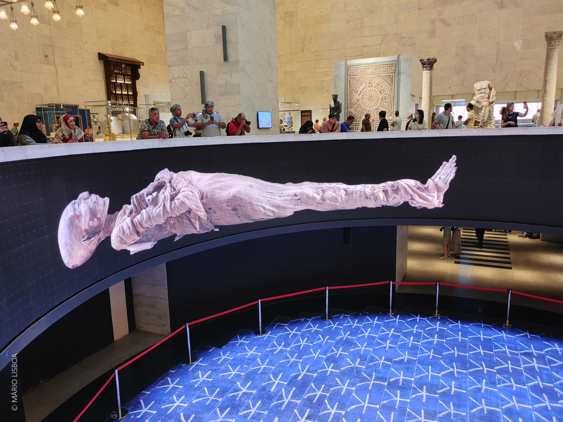 As 22 múmias que estavam no Museu Egipcio do Cairo à mais de um século foram transferidas para o Museu Nacional da Civilização Egipcia durante uma cerimónia em Abril 2021.