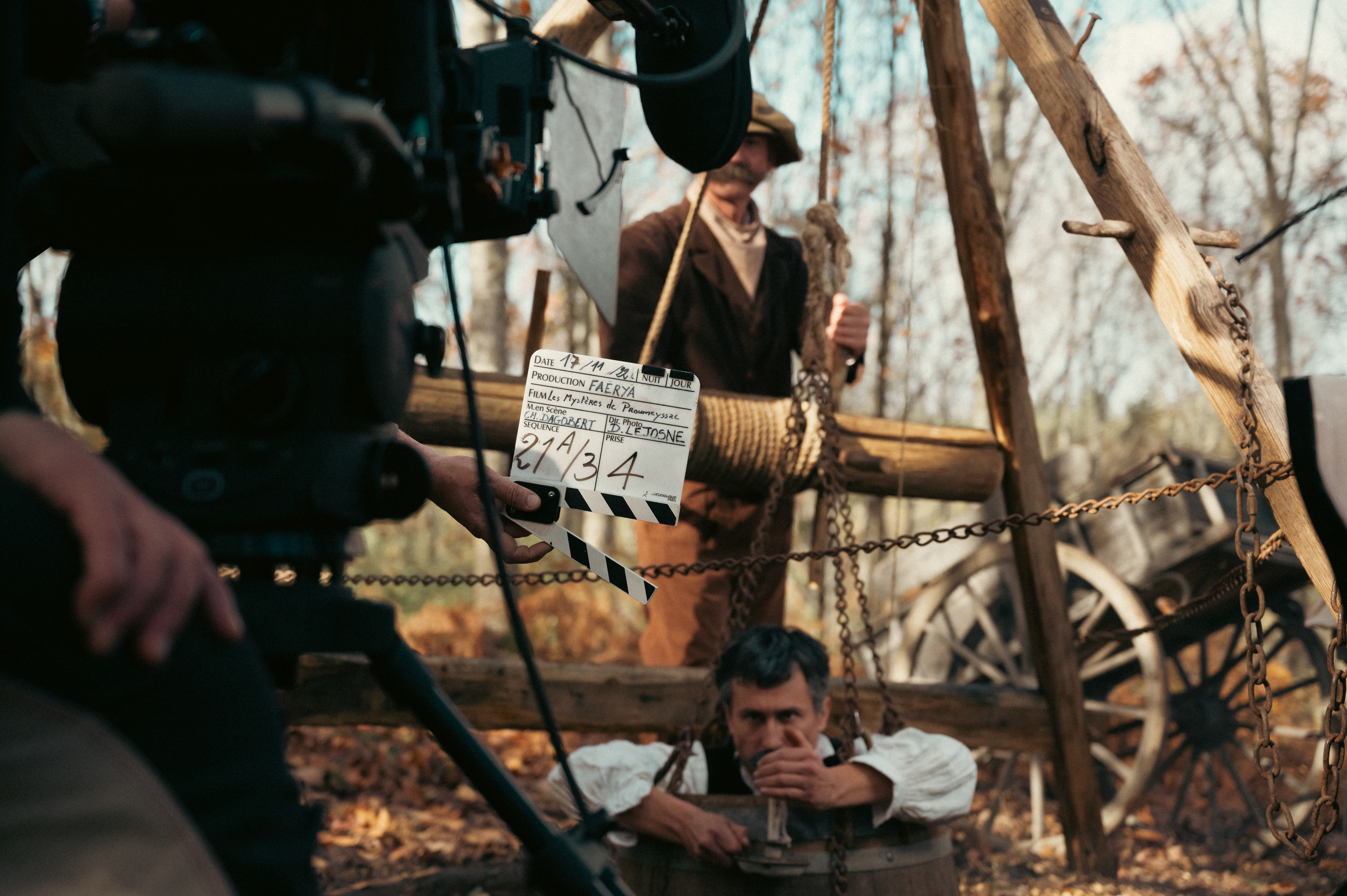 Tournage du Film "Les mystères de Proumeyssac", Réalisation Faerya Concept