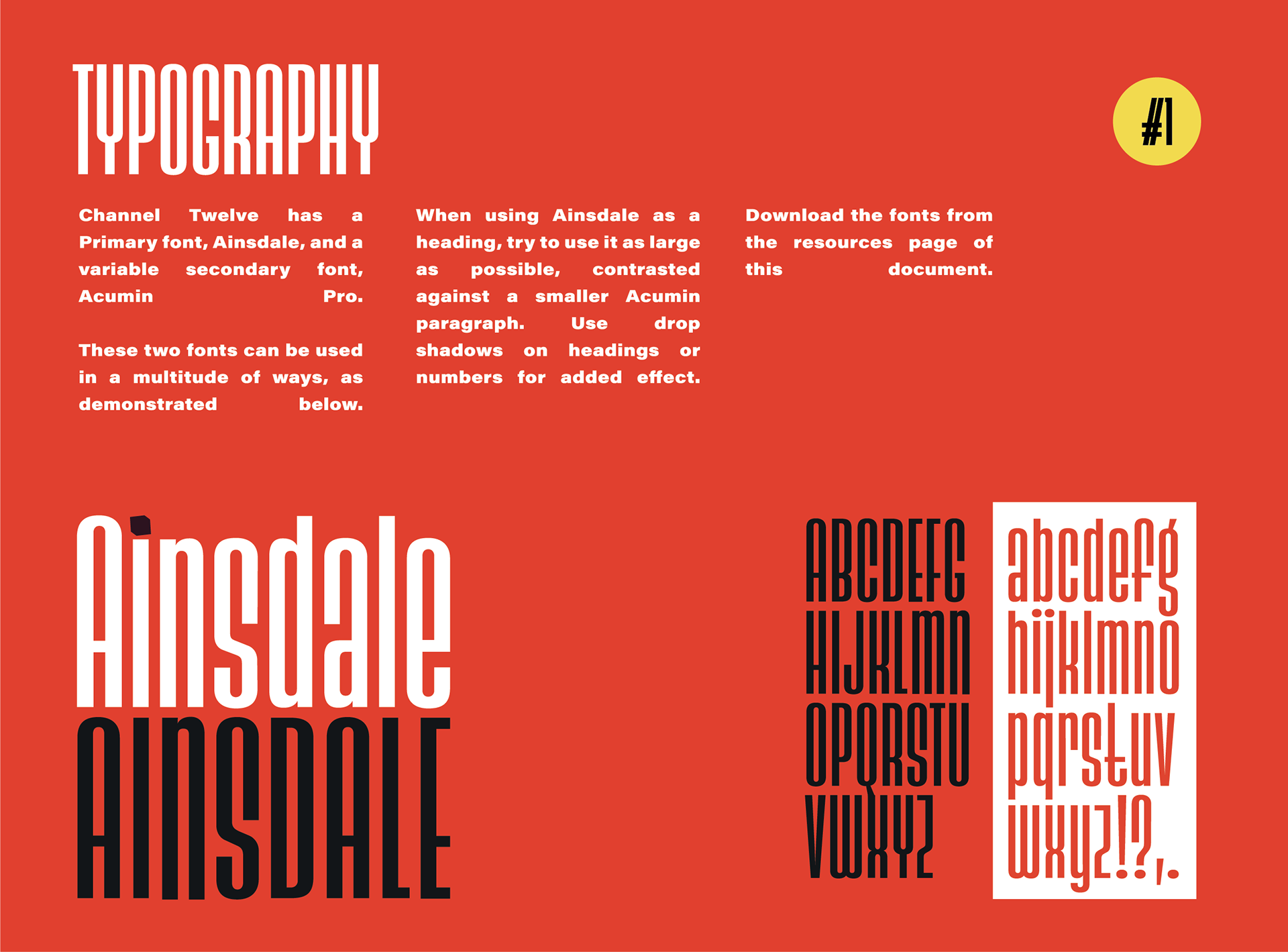 Channel Twelve Style Guide - Typography