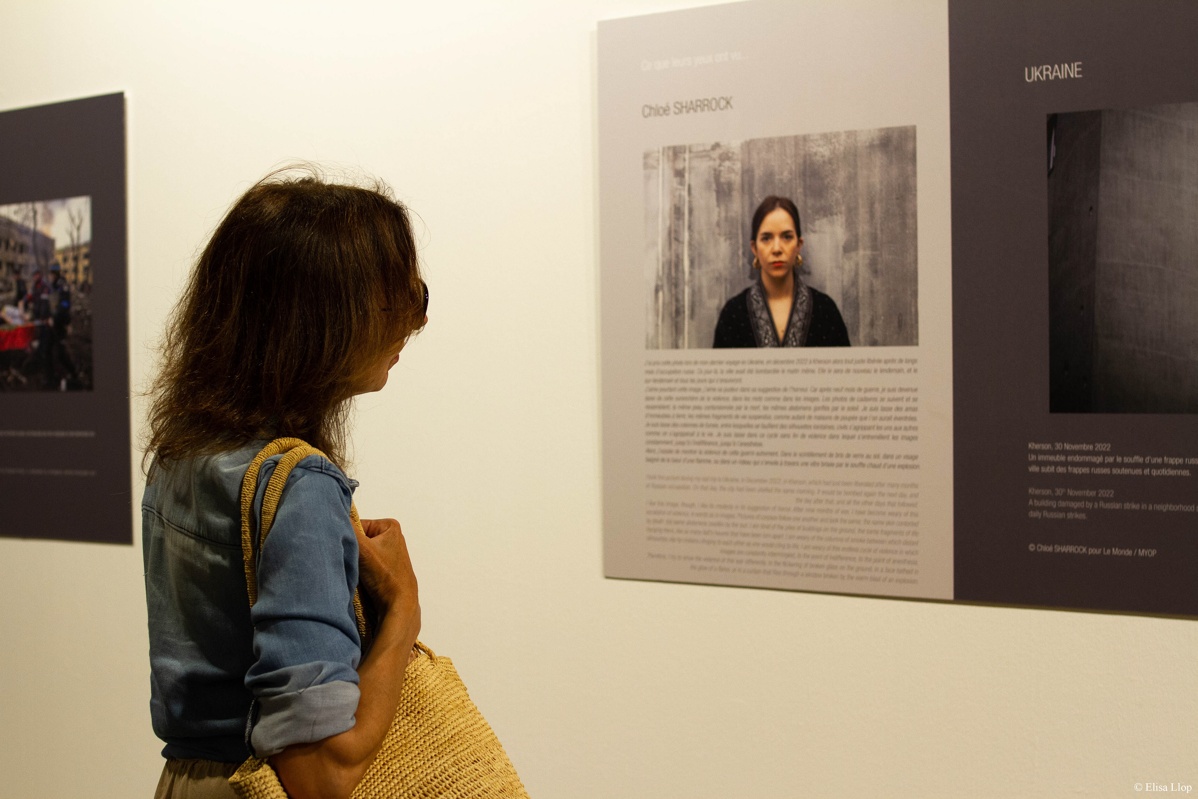 CIP- Vernissage d'Alizé le Maoult pour la 2ème partie de son exposition "Ce que leurs yeux ont vu", donnant la parole aux photojournalistes du monde entier.
