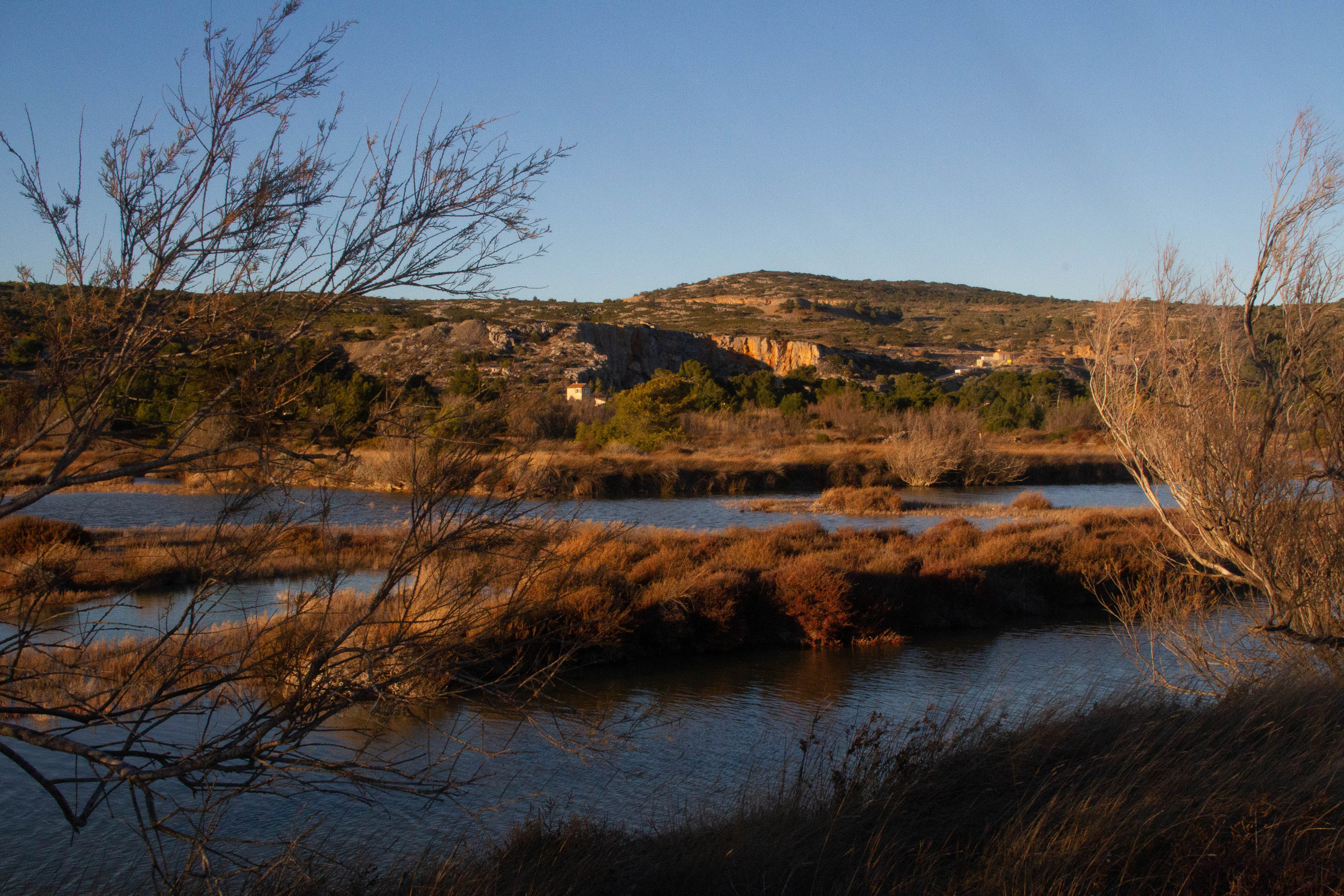 Zones humides - Menaces à l'étang de la Palme, Aude, Hiver 2023.
