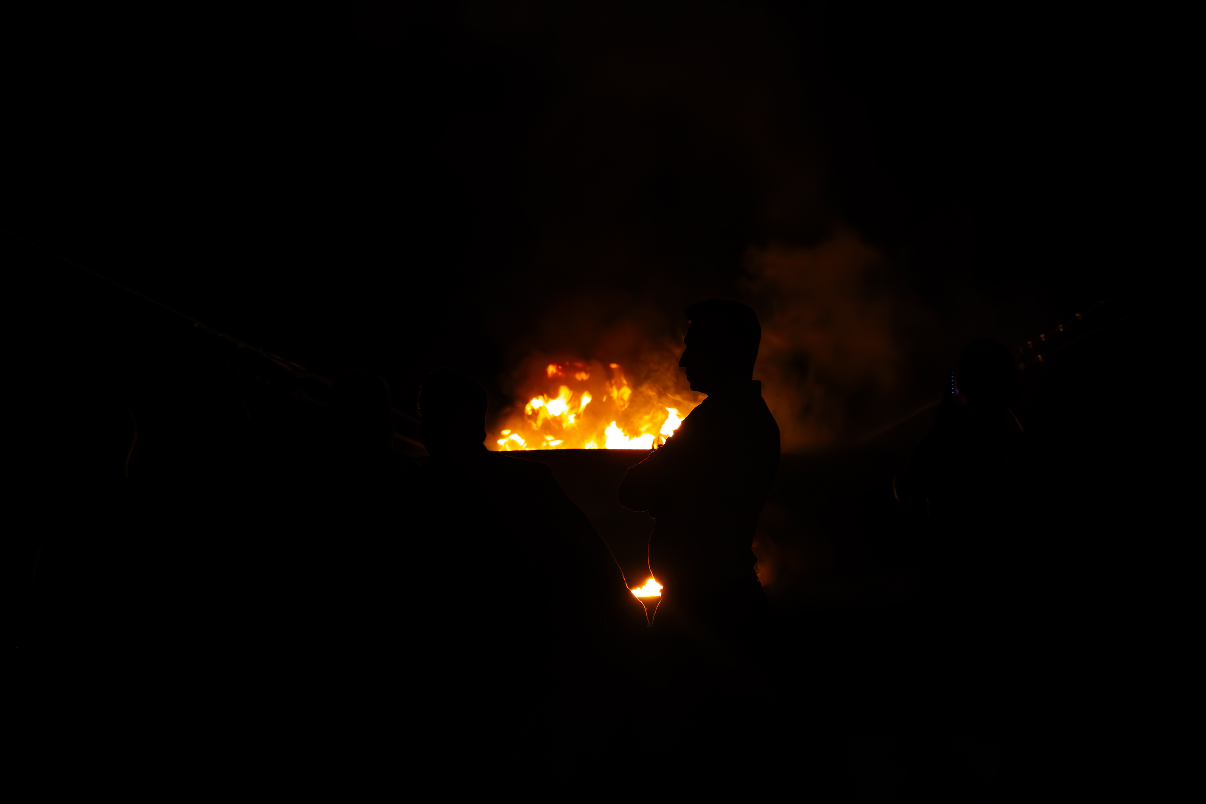 Feux de la Saint-Jean, traditions catalanes, 23 juin 2023, Perpignan, Pyrénées-Orientales