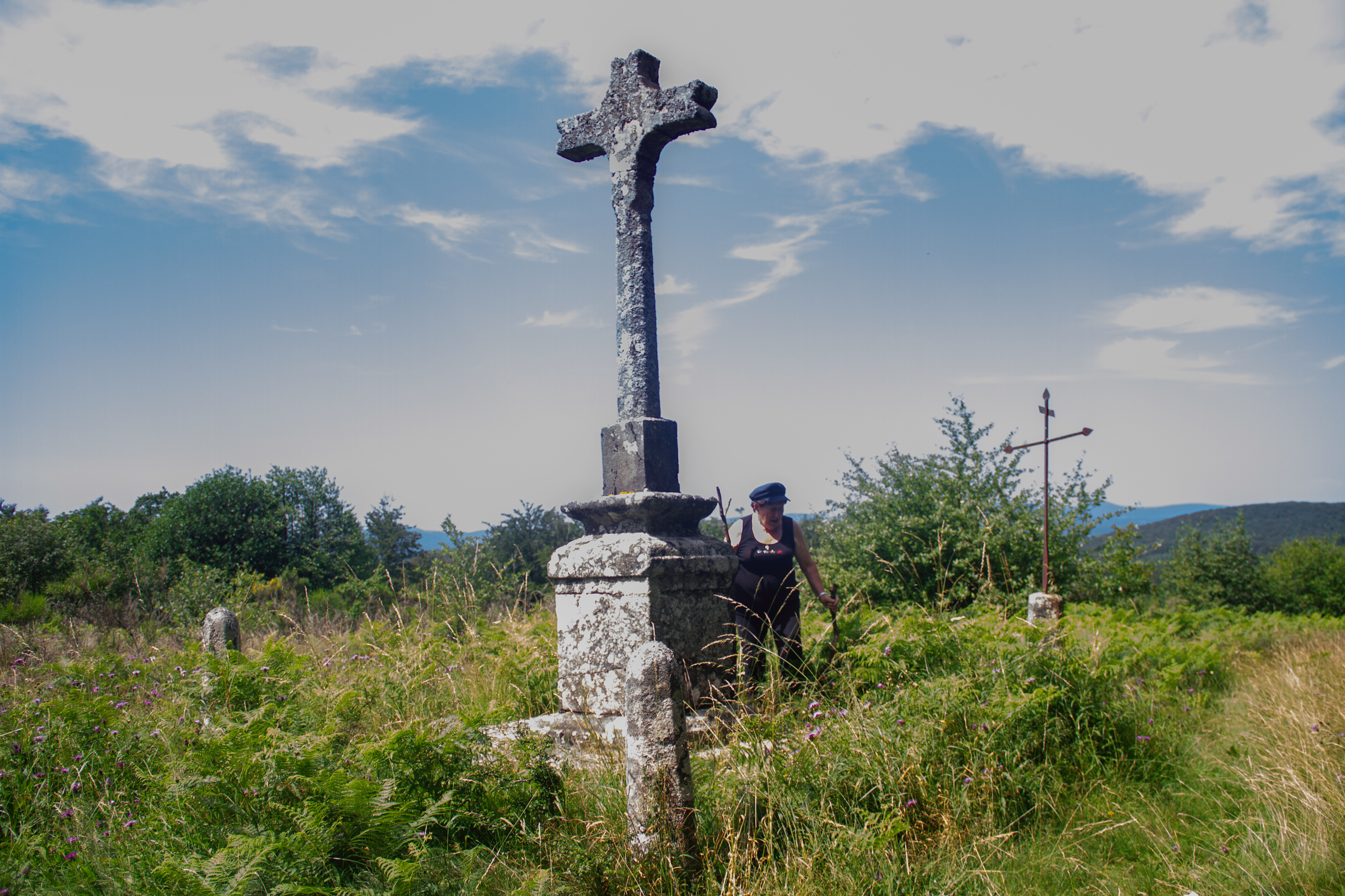 La treizième croix, calvaire, le lieu le plus important de la procession, et là où serait également enterré San Brancari.