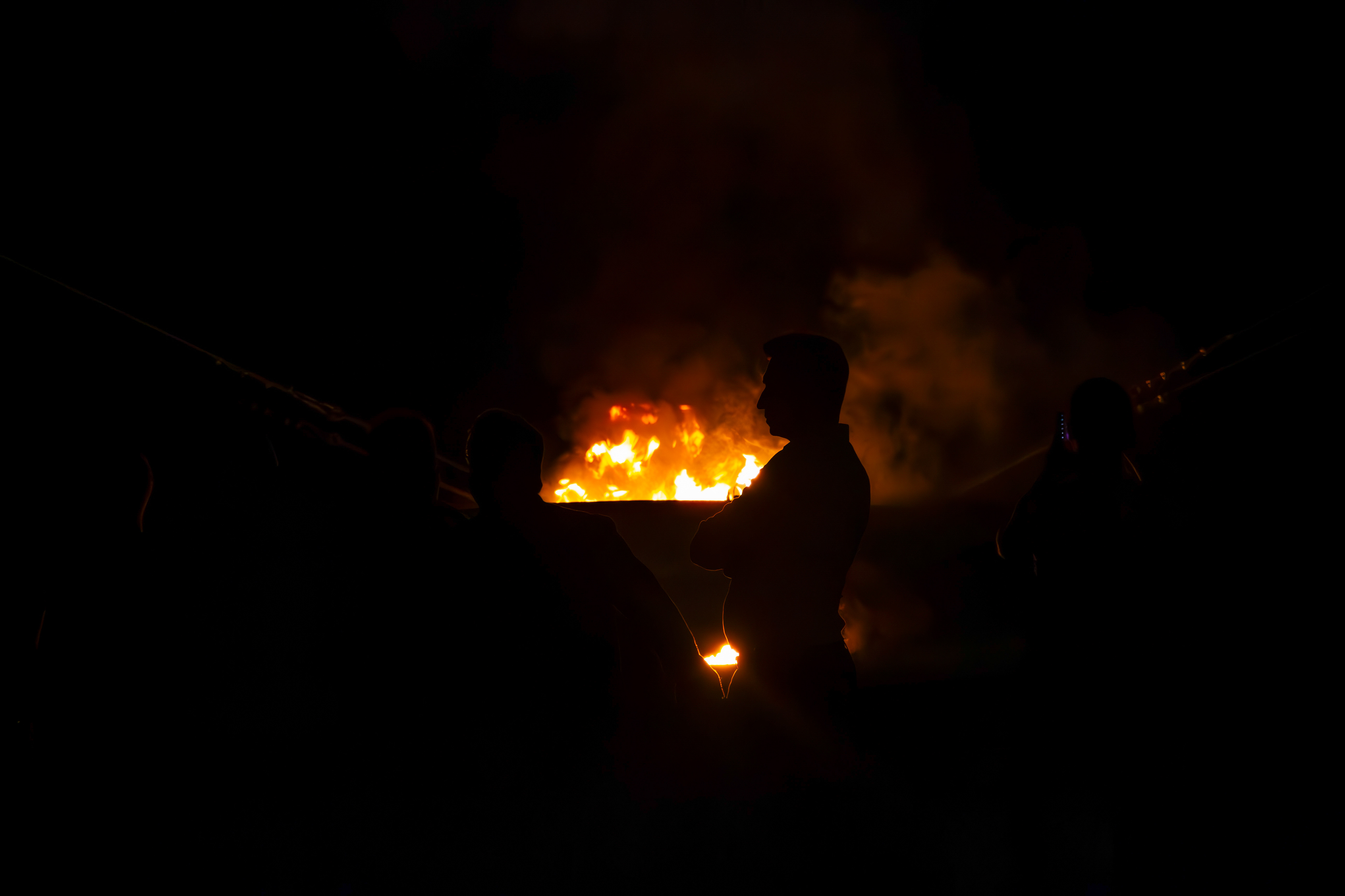 Feux de la Saint-Jean, traditions catalanes, 23 juin 2023, Perpignan, Pyrénées-Orientales