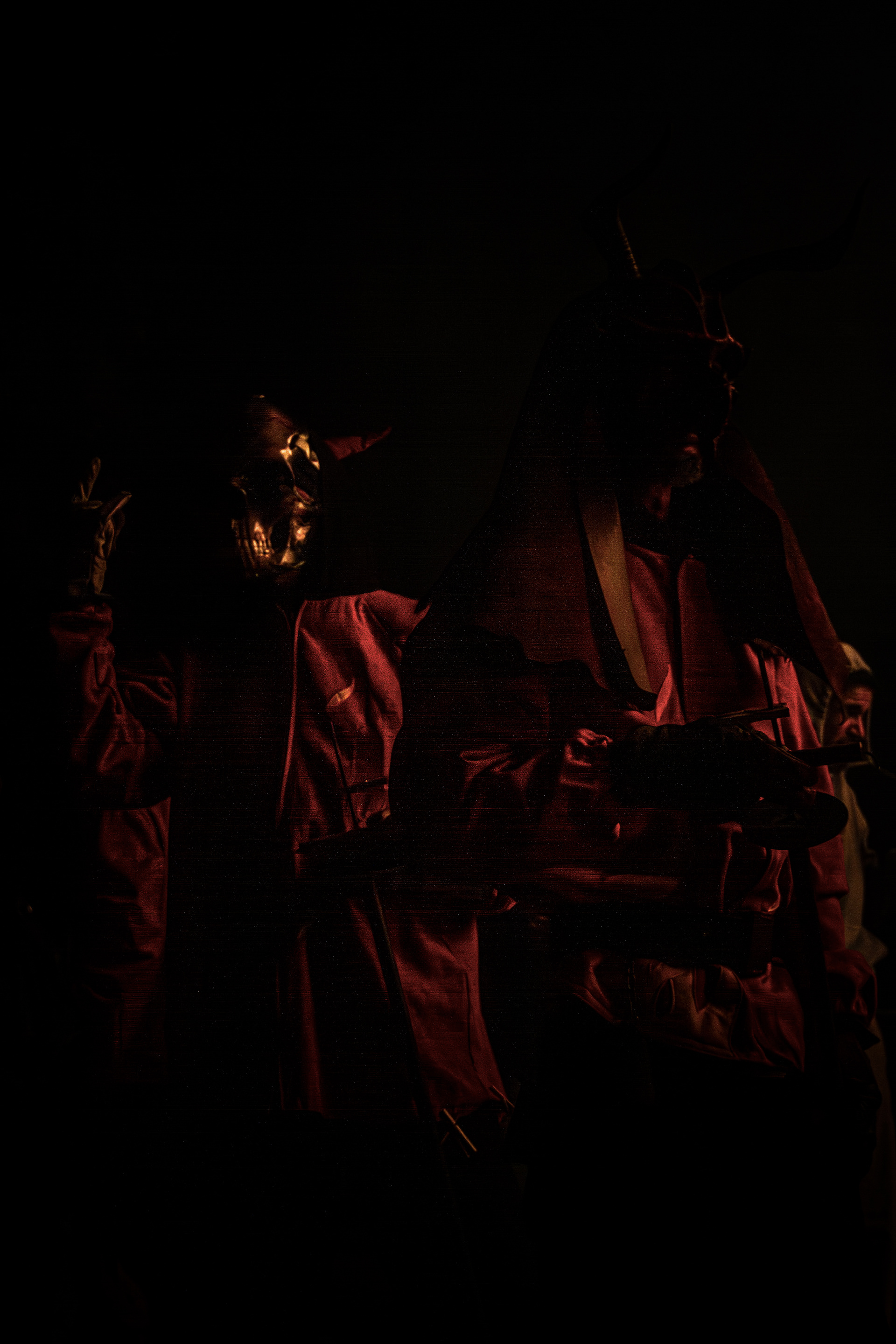 Correfoc Diables del Riberal lors de la fête de la Pau i Treva, Toulouges, mai 2024