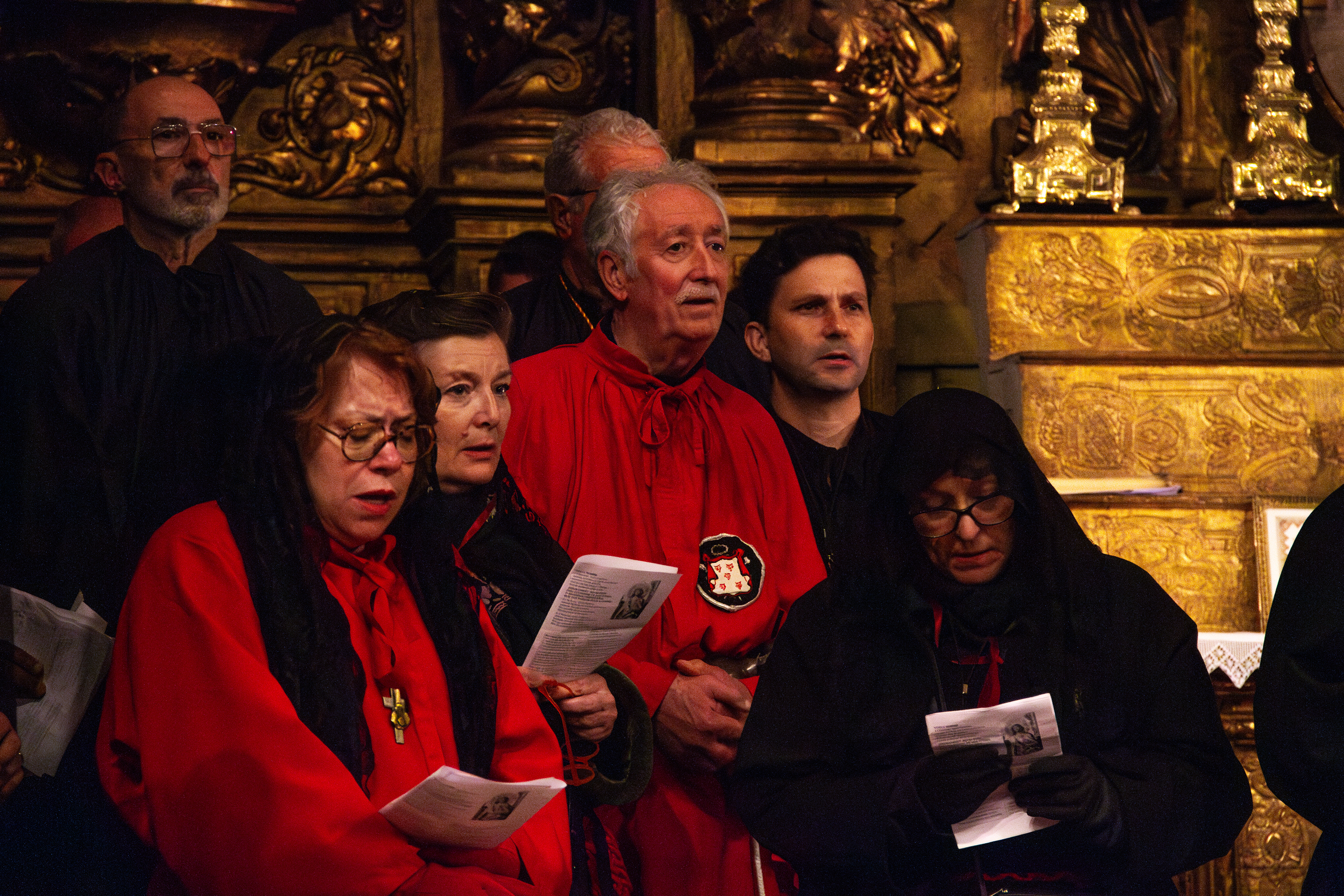 Semaine Sainte - Procession de la Sanch 2024 & 2023 à Perpignan. Ici, procession del Pagesos (des paysans) le jeudi Saint.