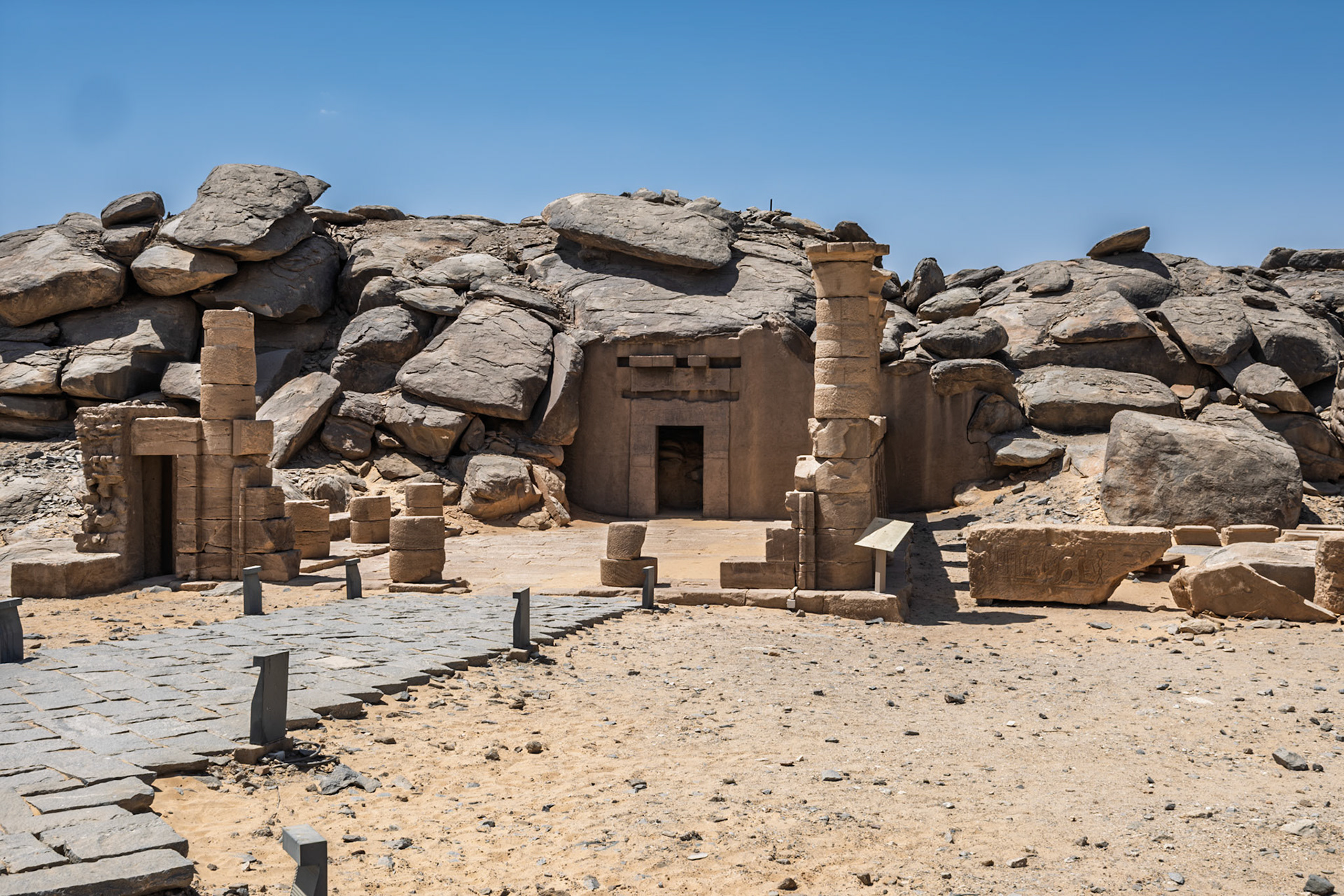 Temple of dedwn (dedun), originally located in the main Kalabasha Templ.e