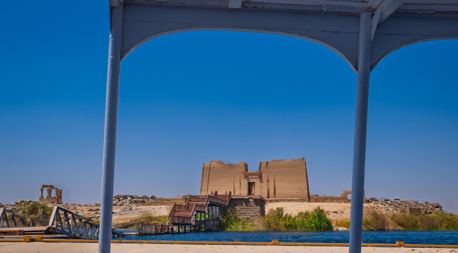 Temple of Kalabsha, relocated to New Kalabsha Island near Aswan High Dam.