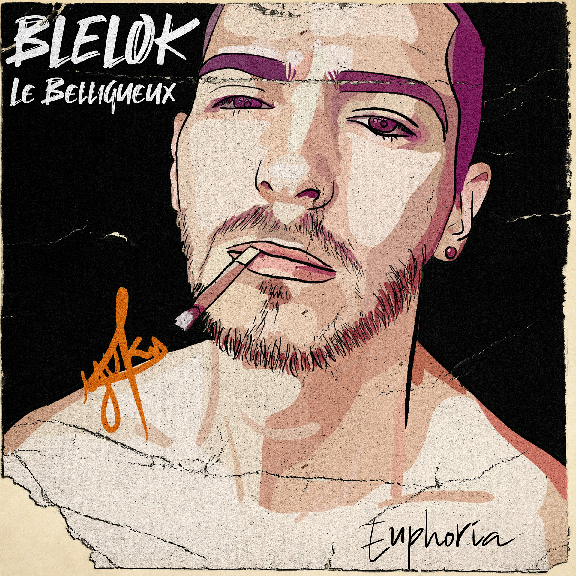 Cover réalisée pour le rappeur Blelok