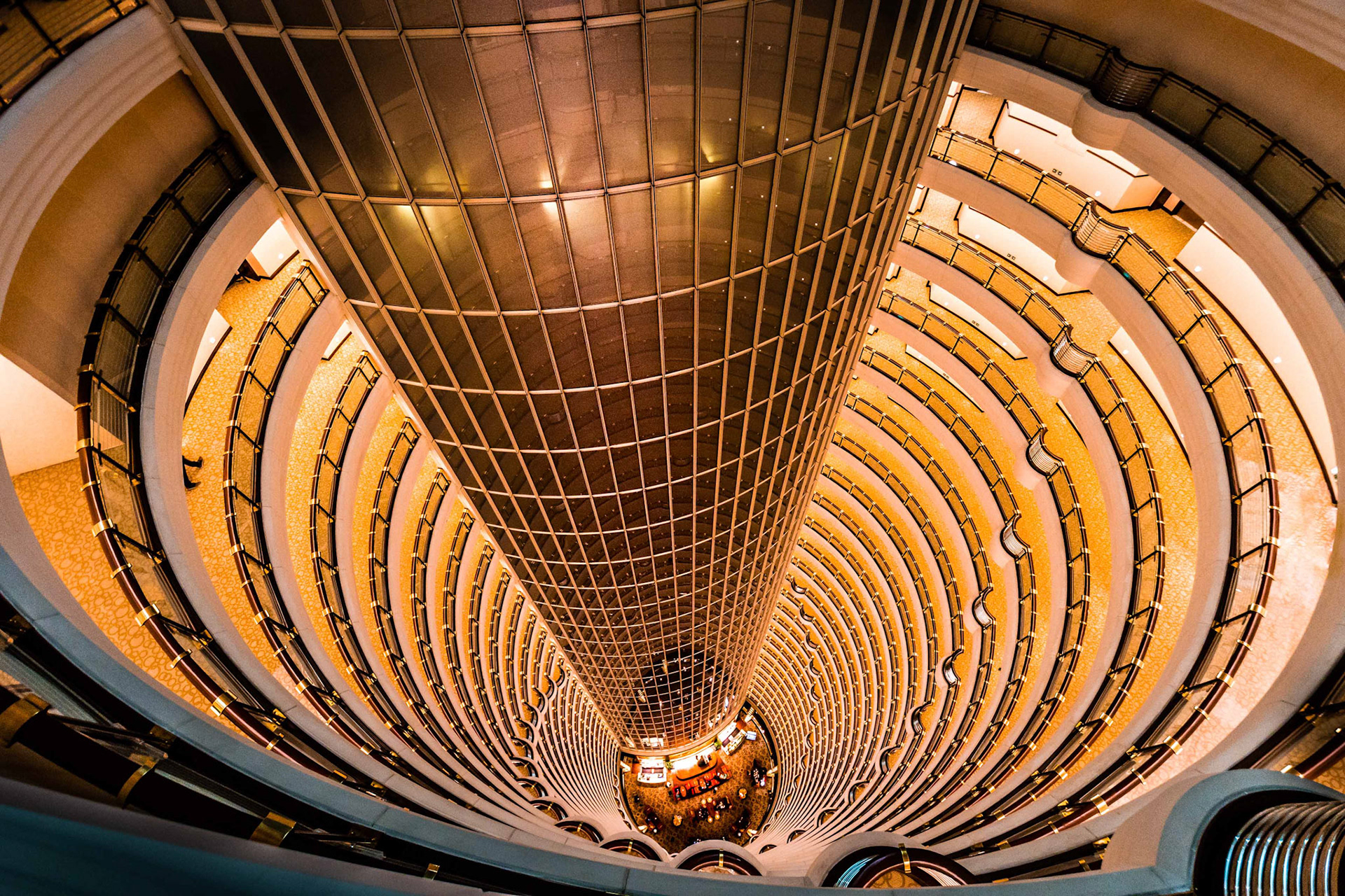 Inside Jin Mao Tower, Shanghai 2017