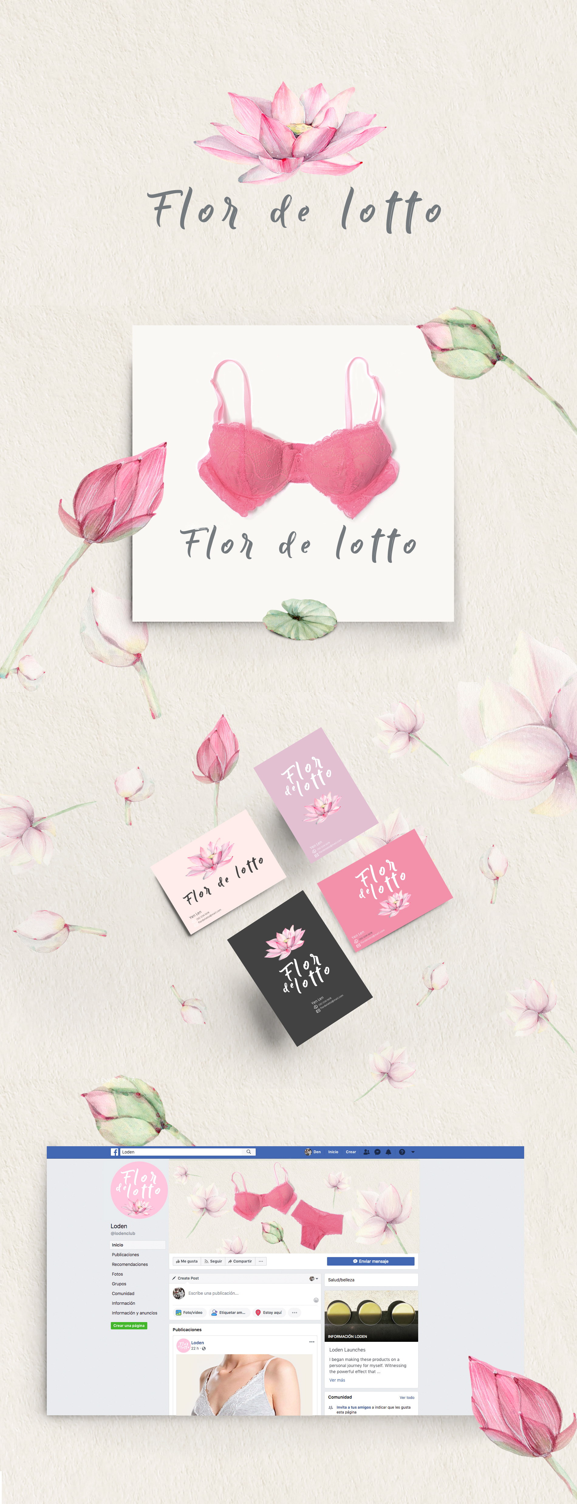 Denis Serrano - Flor de lotto - Visual identity
