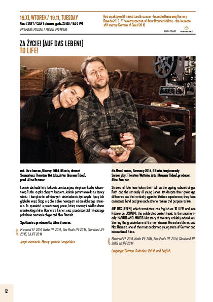"Czary" cinema section page