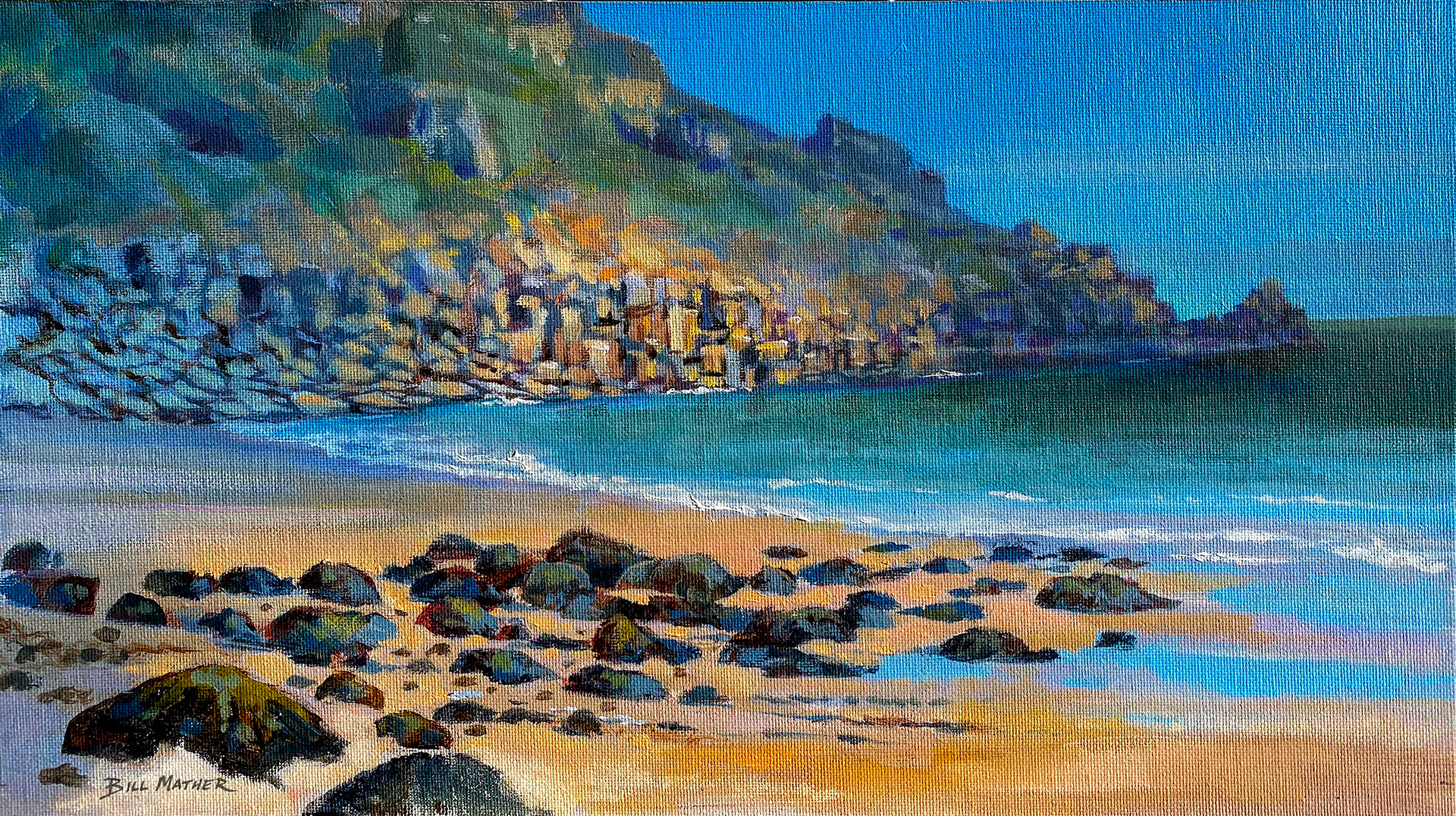Lamorna cove, acrylic on canvas
