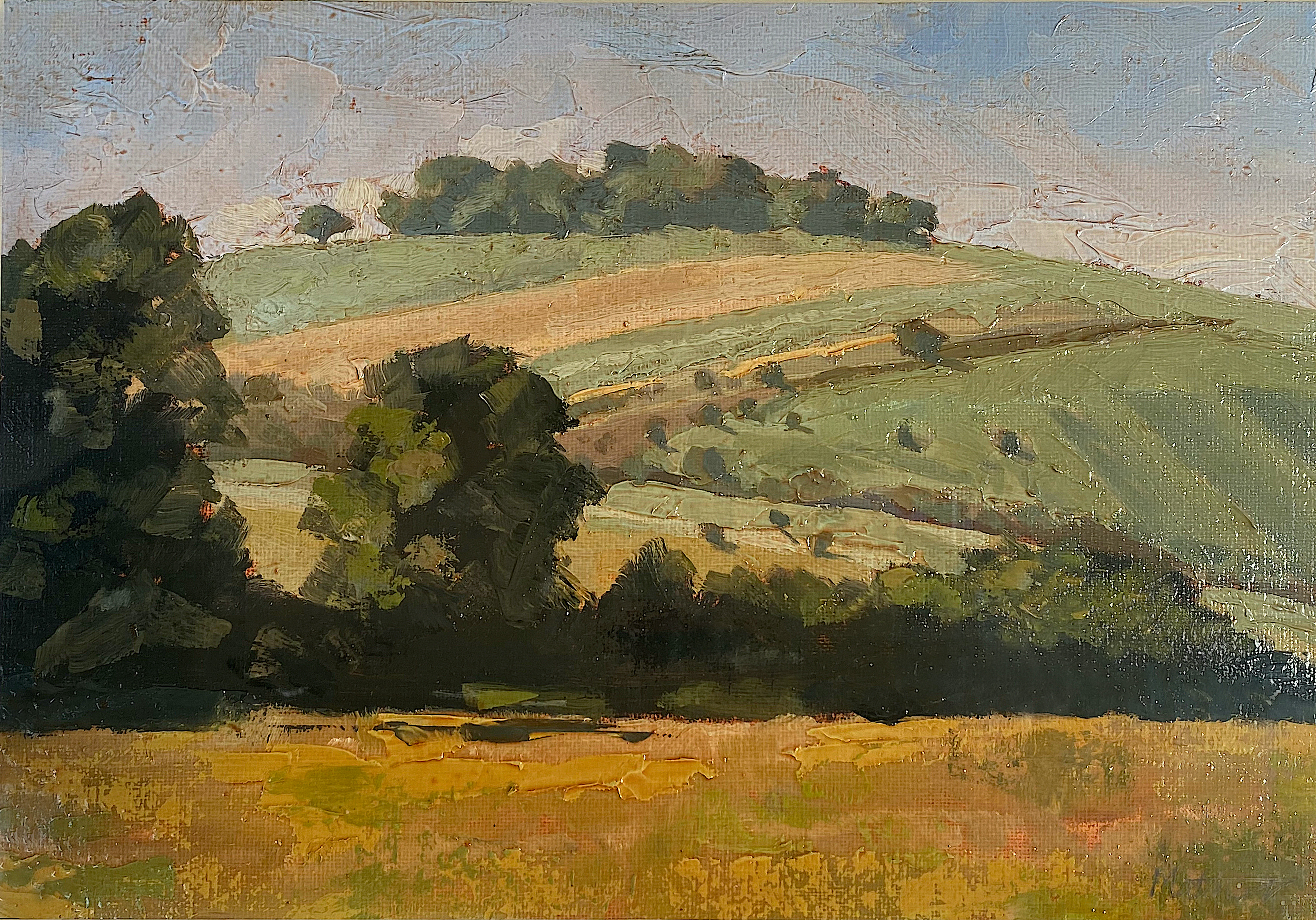 Easton clump, oil on canvas