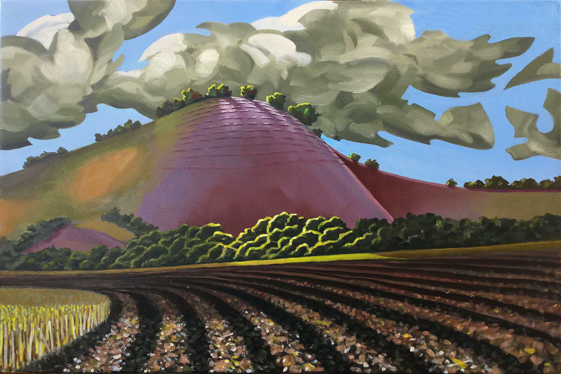 Martinsell Hill acrylic on board
