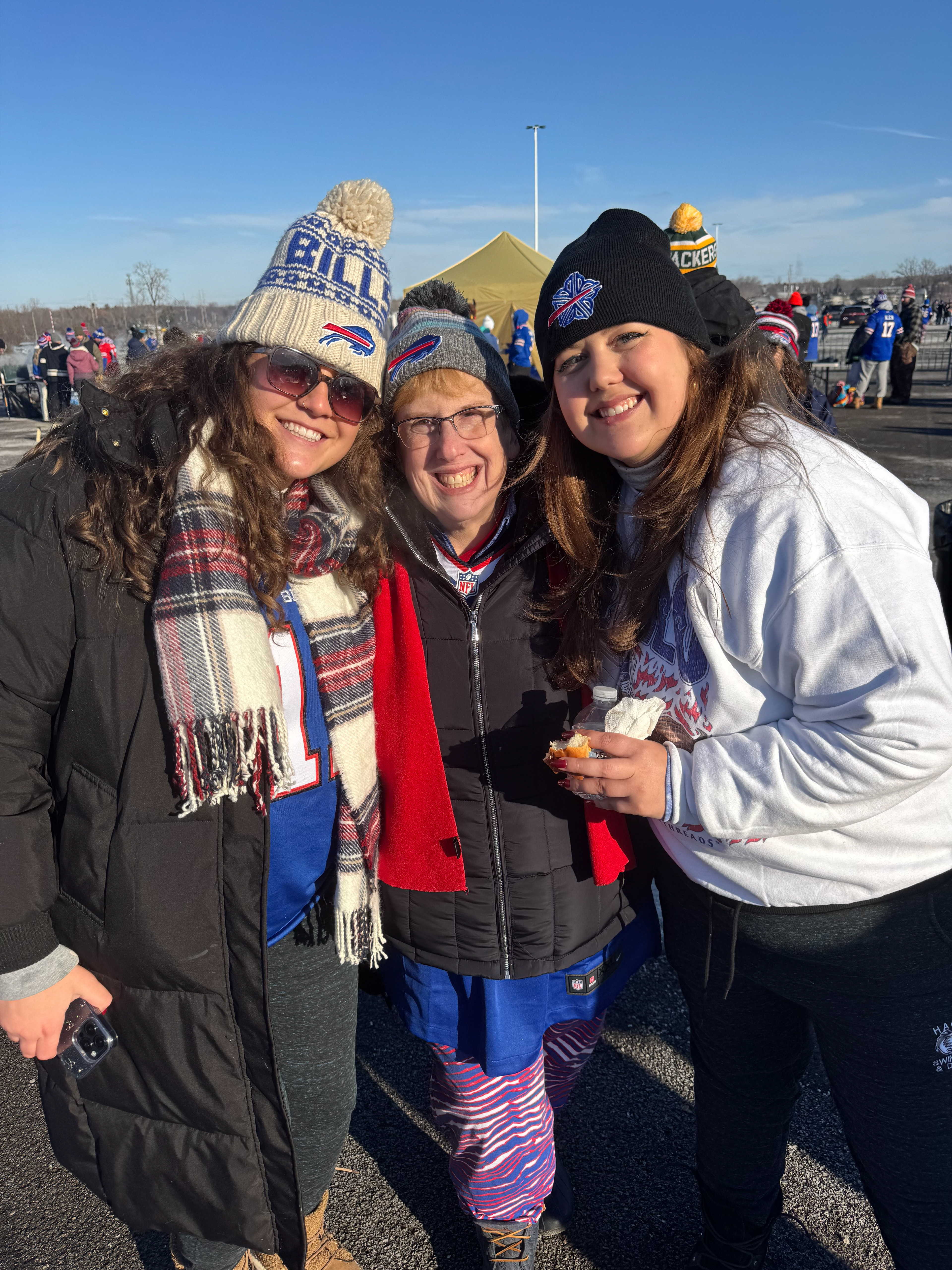 Cheering on the Buffalo Bills!