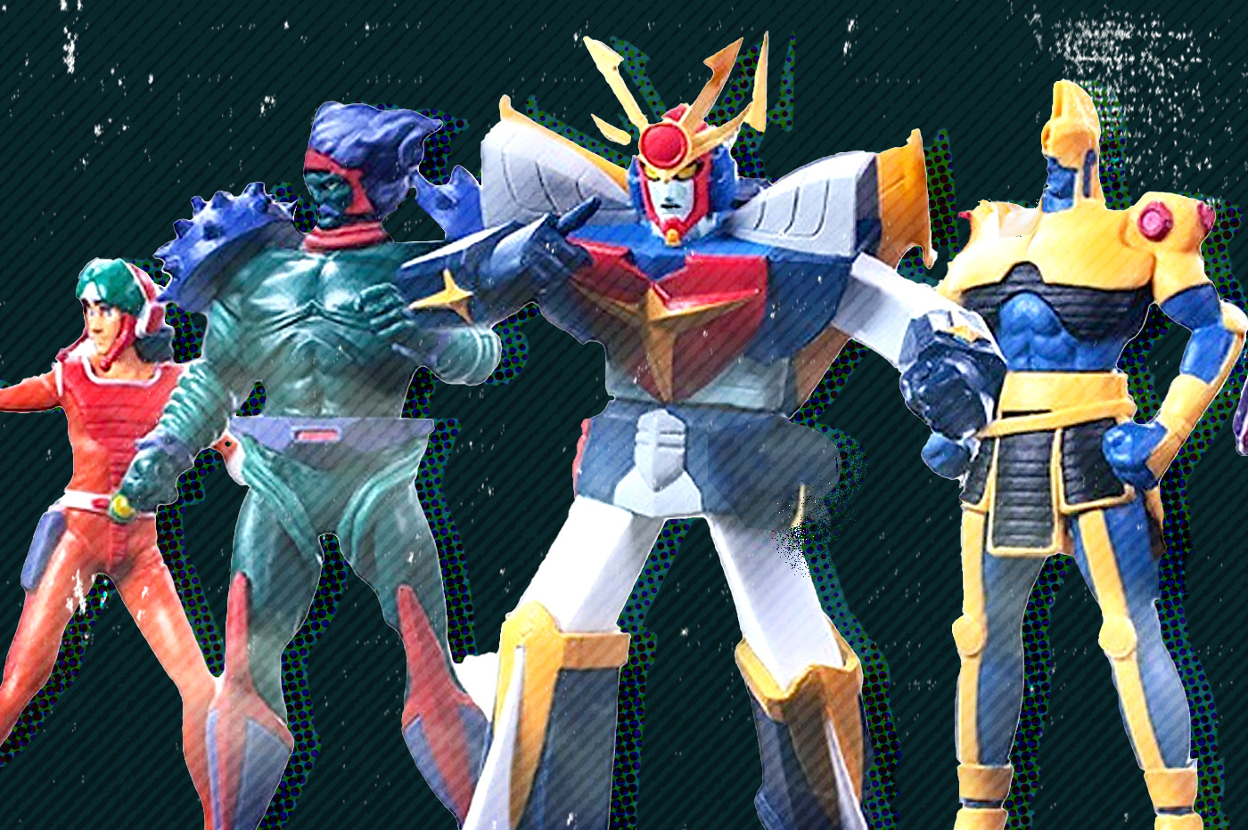 Original retro mecha japanese robots from Daitarn 3