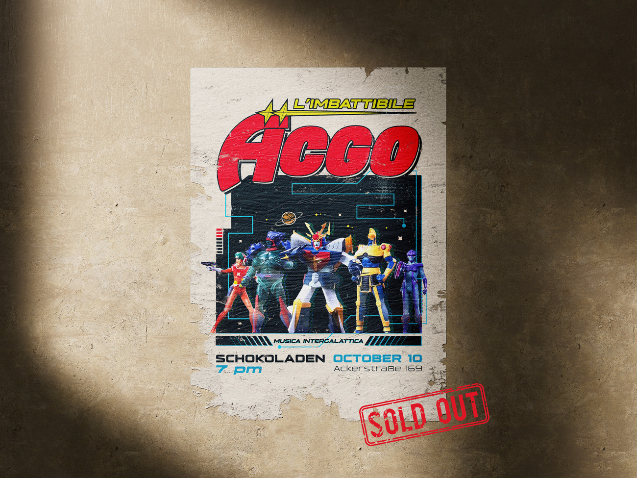 POSTER MOCKUP. The concert sold out
