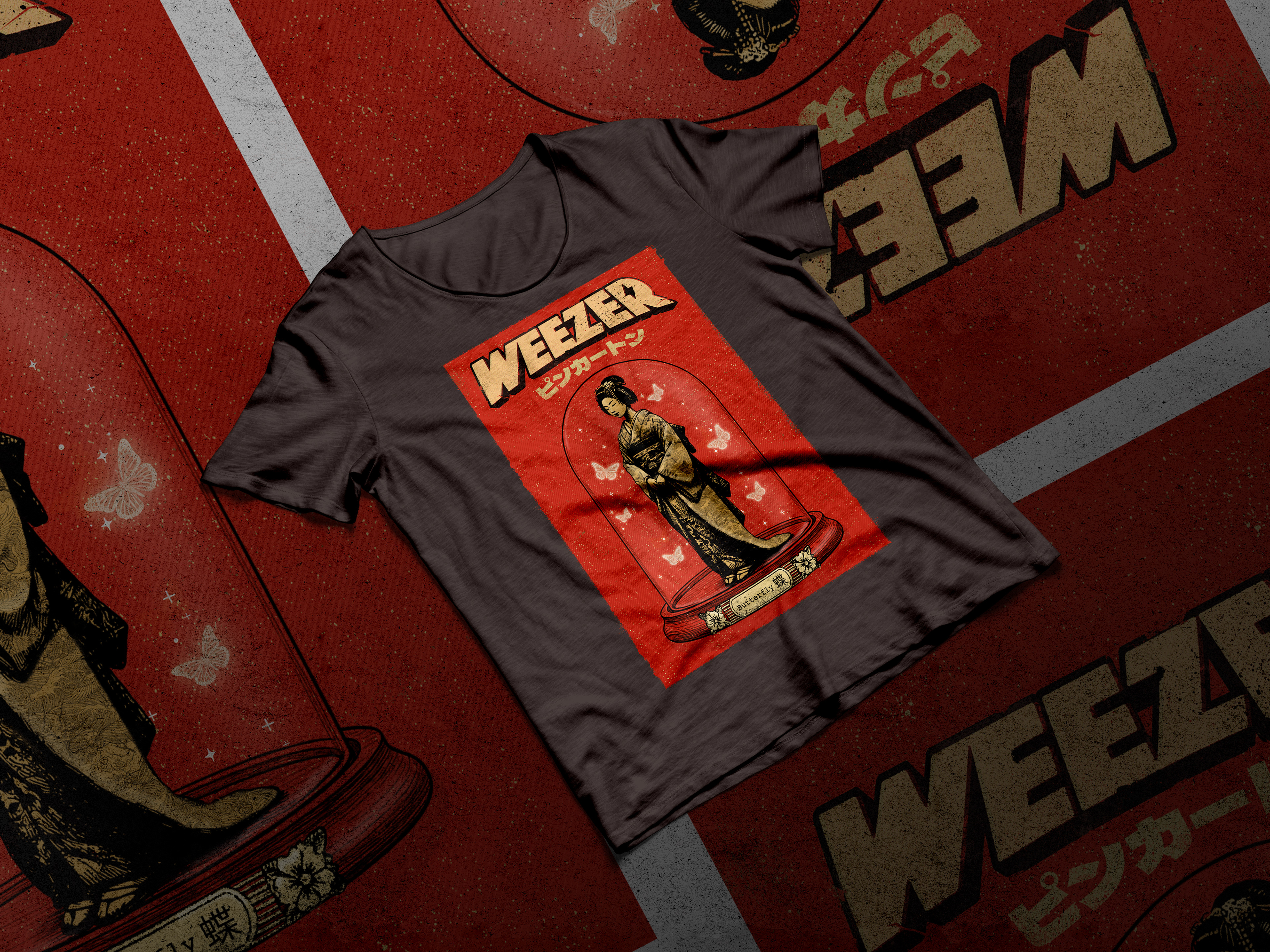 Weezer 'Pinkerton T-shirt design 