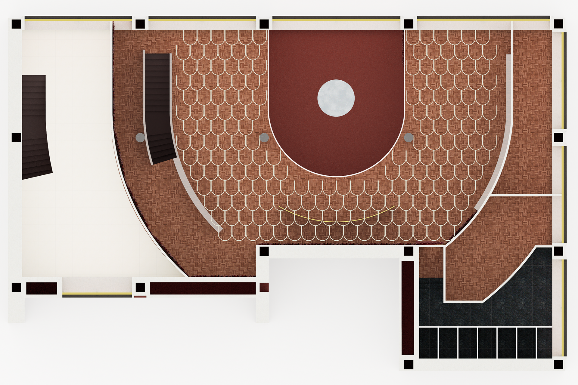 Finishes and Ceiling Layout Plan (Second Floor)