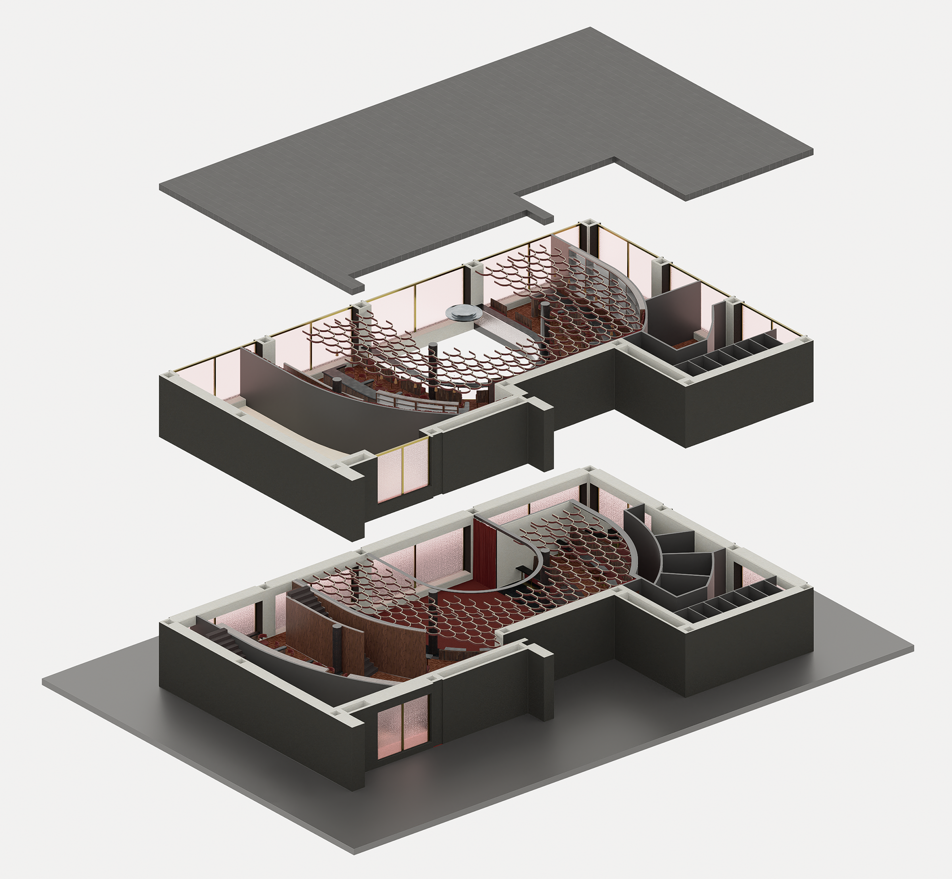 Exploded Isometric: Floor Levels