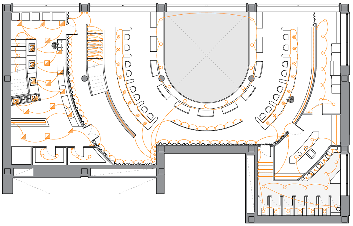Lighting layout plan (Second Floor)