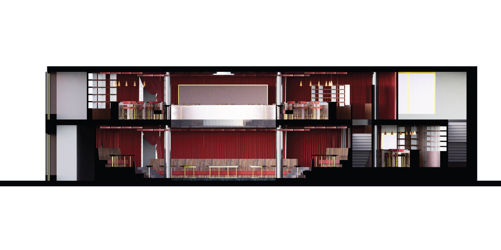 Longitudinal Section: Material Finishes