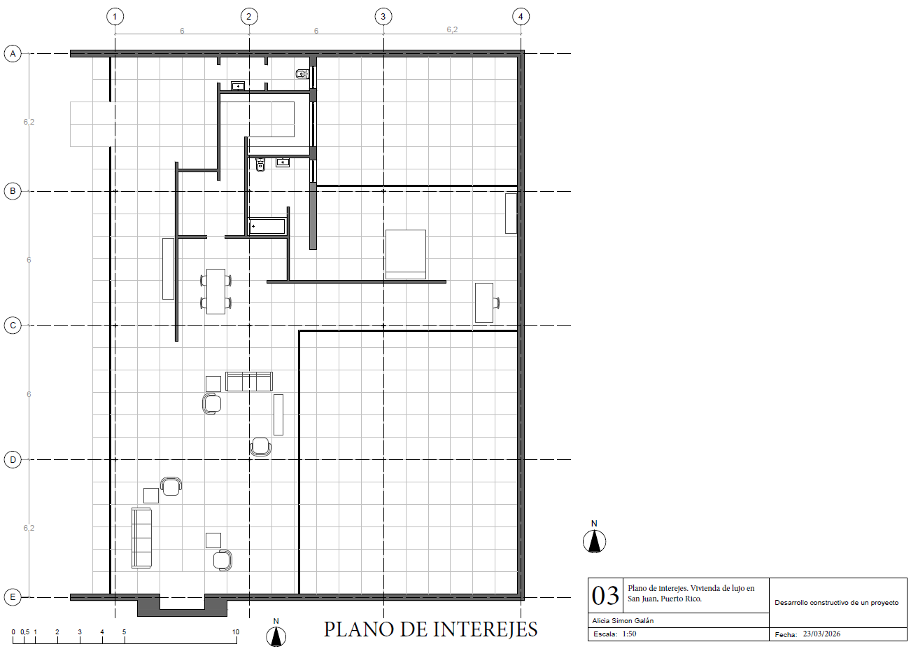 Structural grid plan