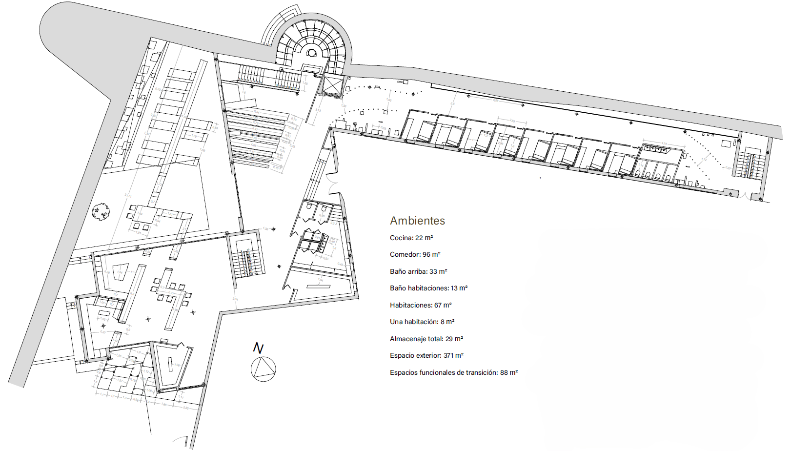 Proposed Floor Plan with Dimensions (Ground Floor)