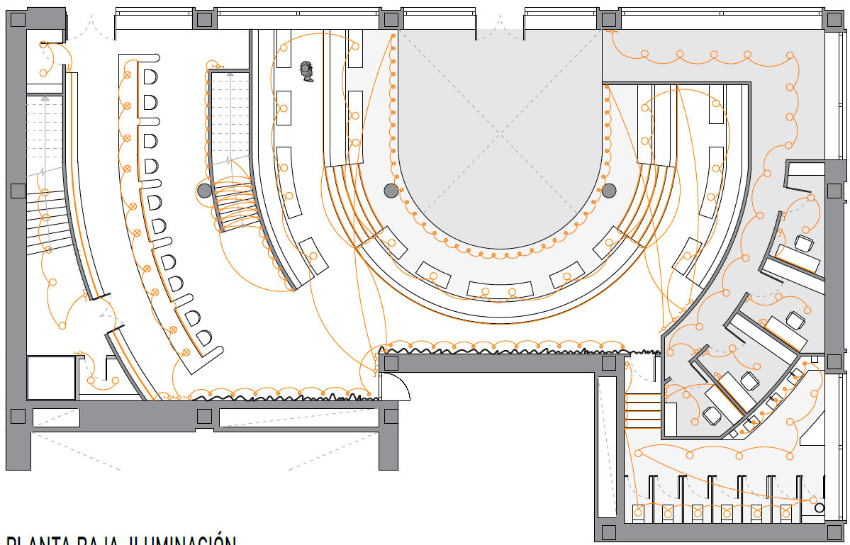 Lighting layout plan (Ground Floor)