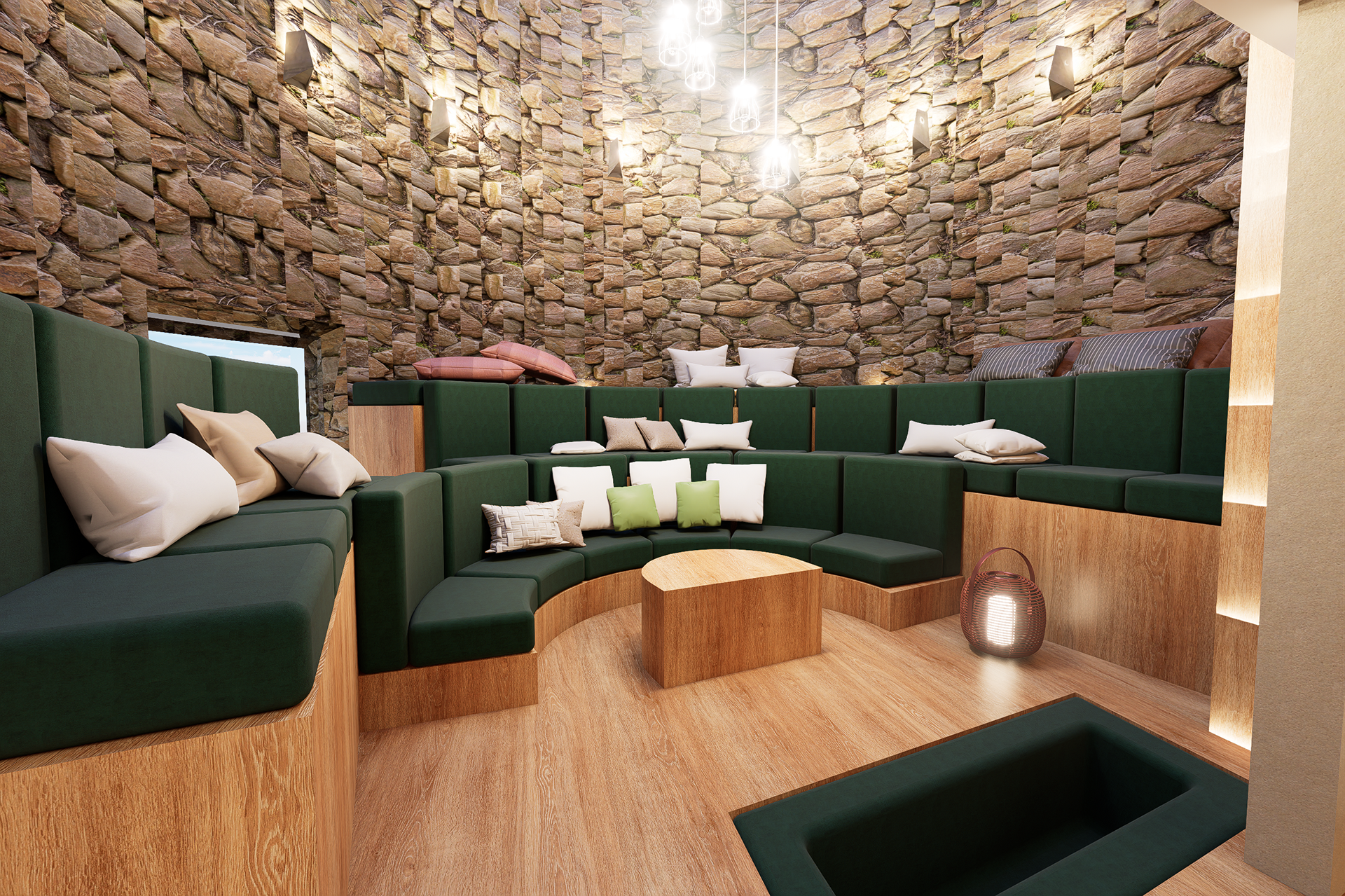Lounge with Tiered Seating