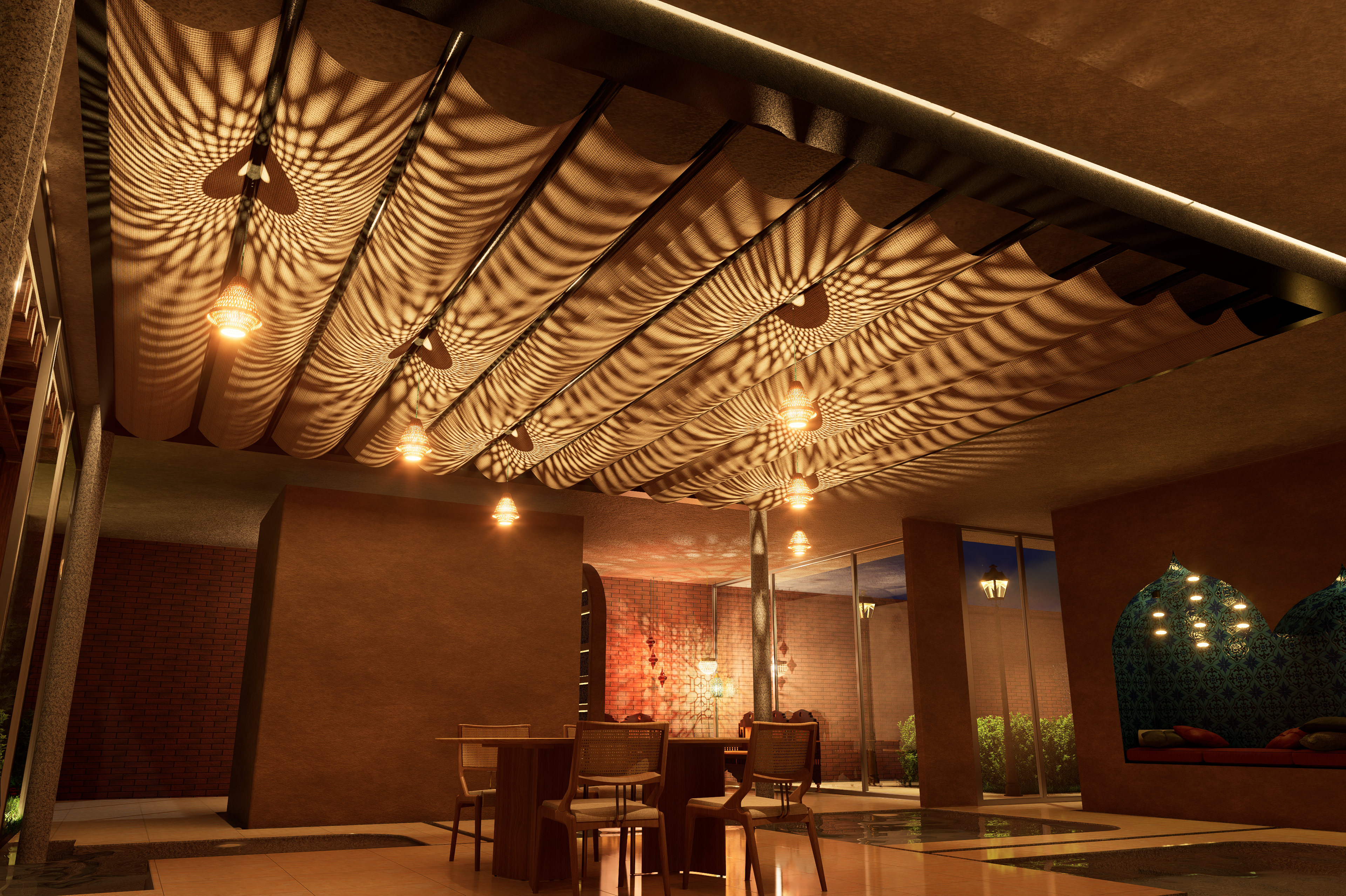 Dining area / Breakfast nook (Night)
