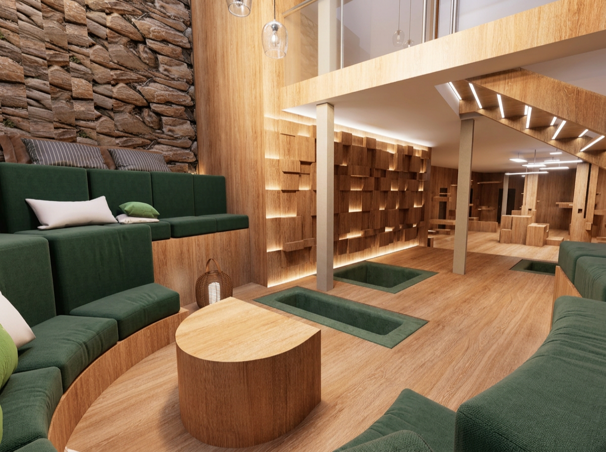 Lounge with Tiered Seating