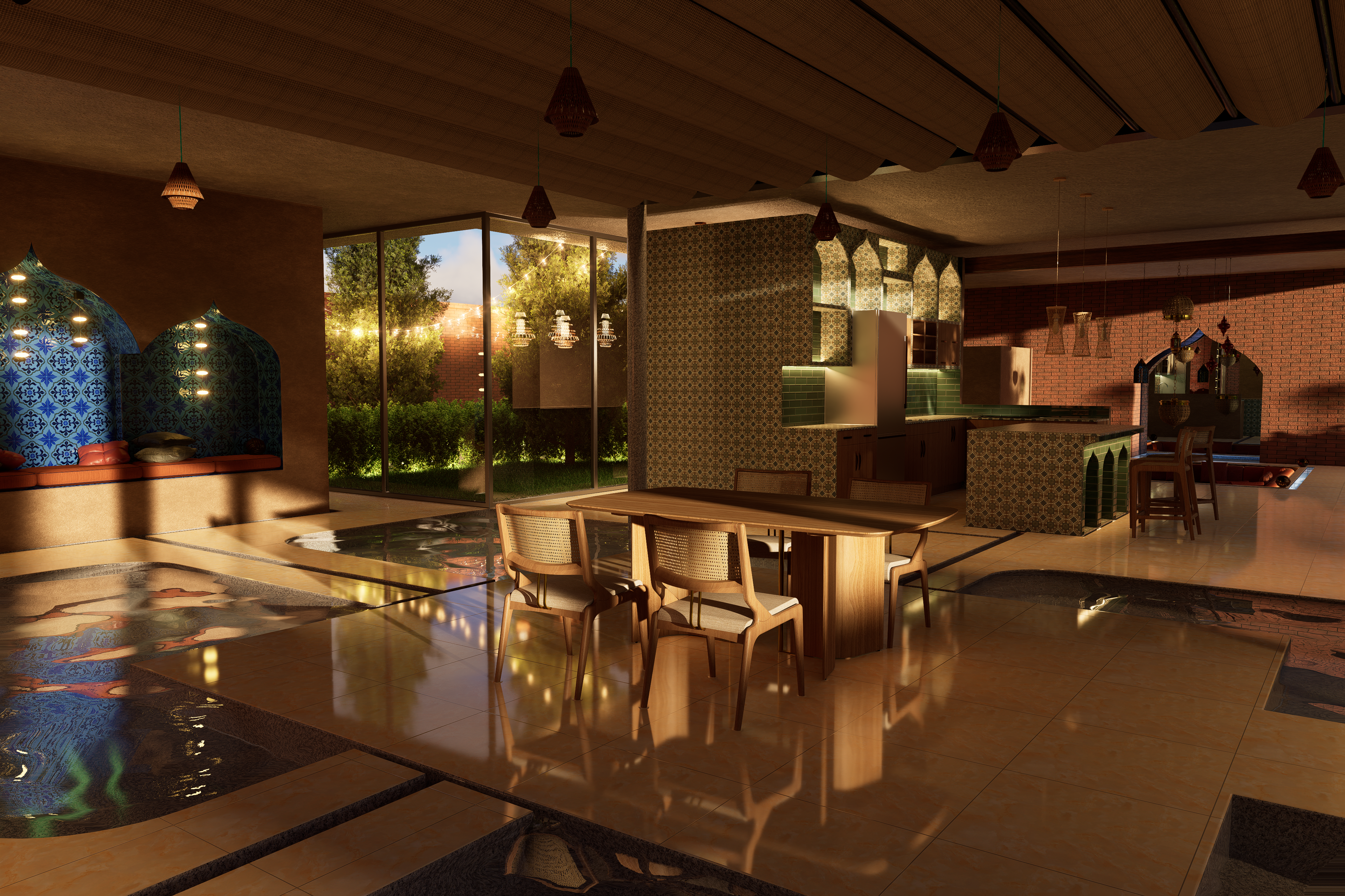 Dining area / Kitchen (Afternoon)