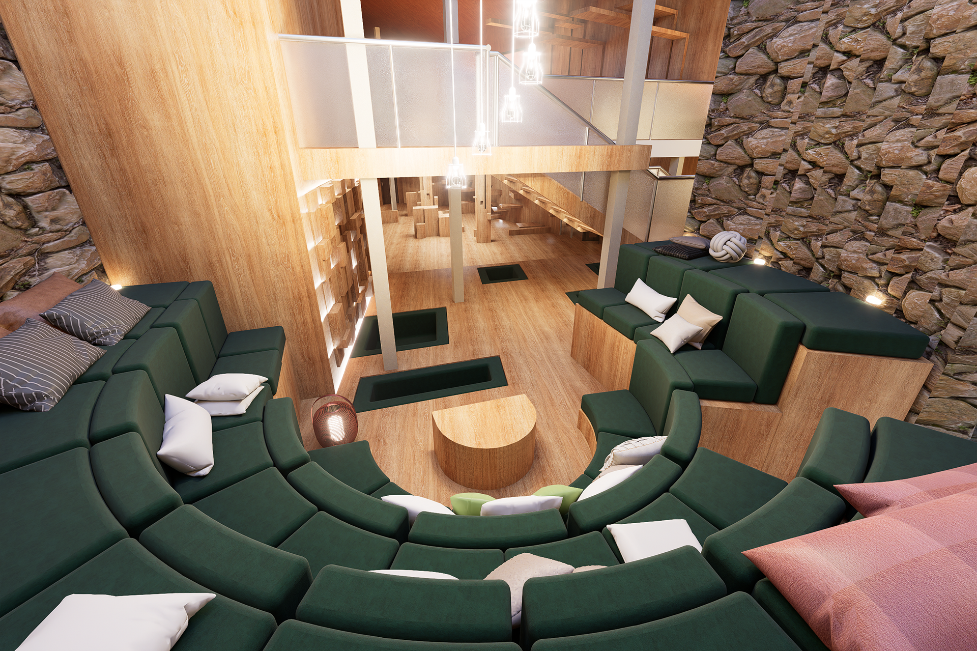 Lounge with Tiered Seating