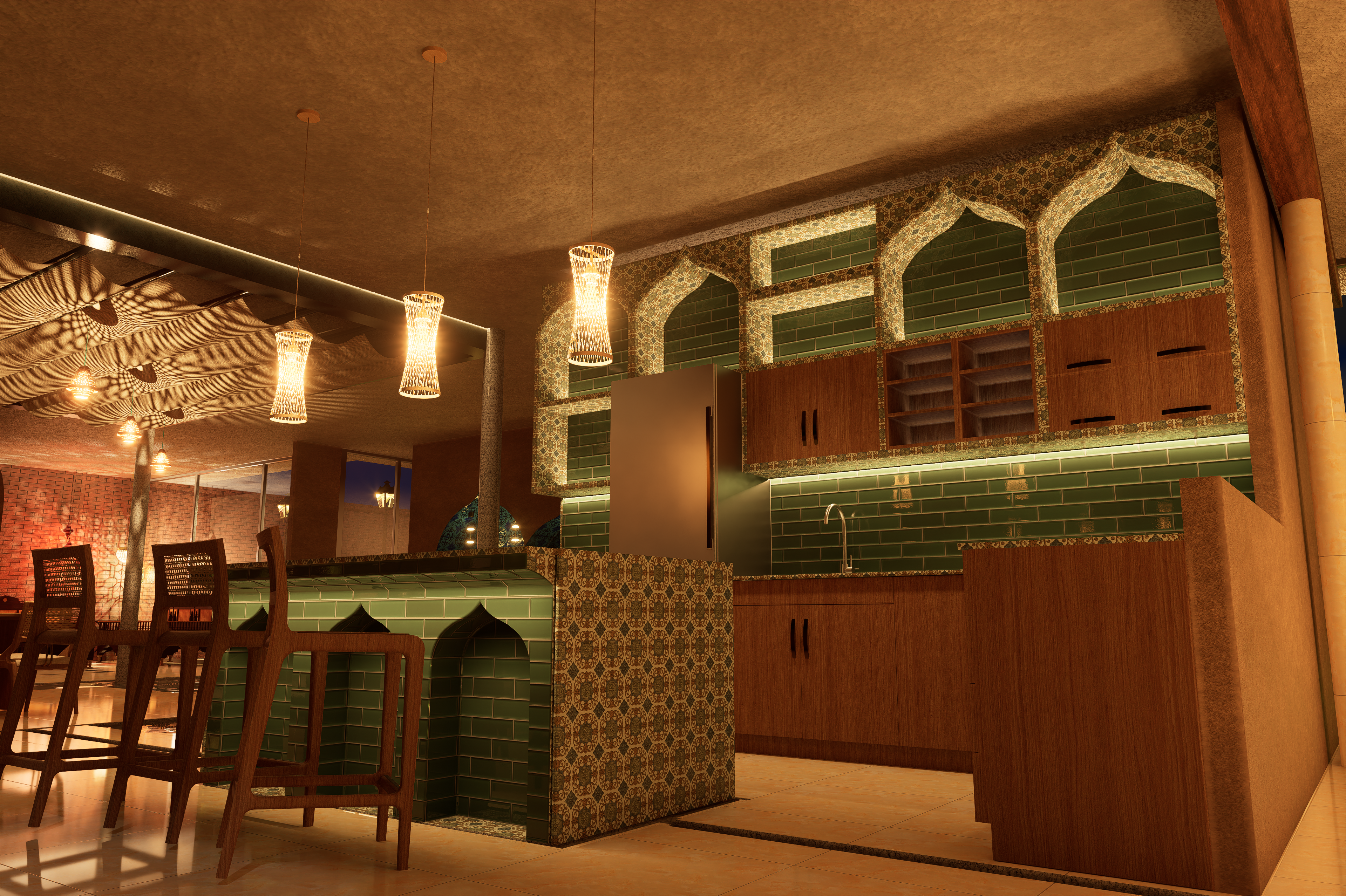 Kitchen (Night)