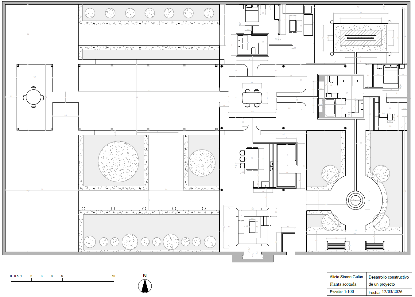 New layout plan with dimensions