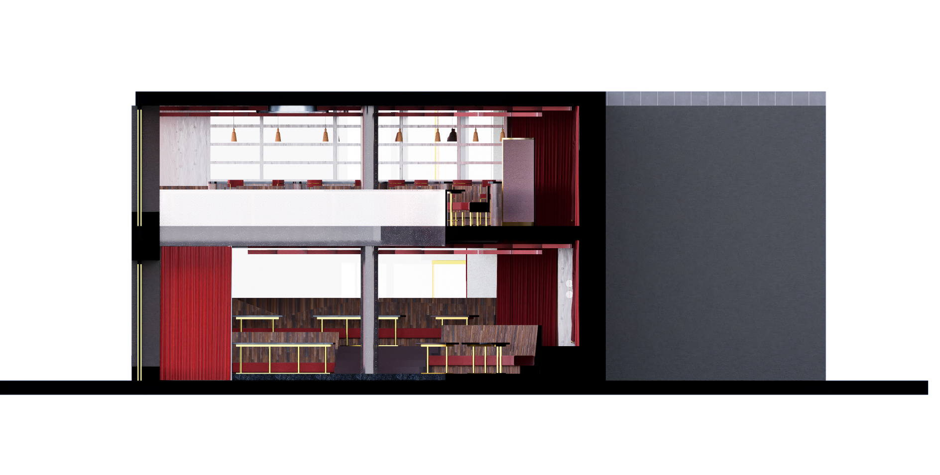 Transverse Section: Material Finishes