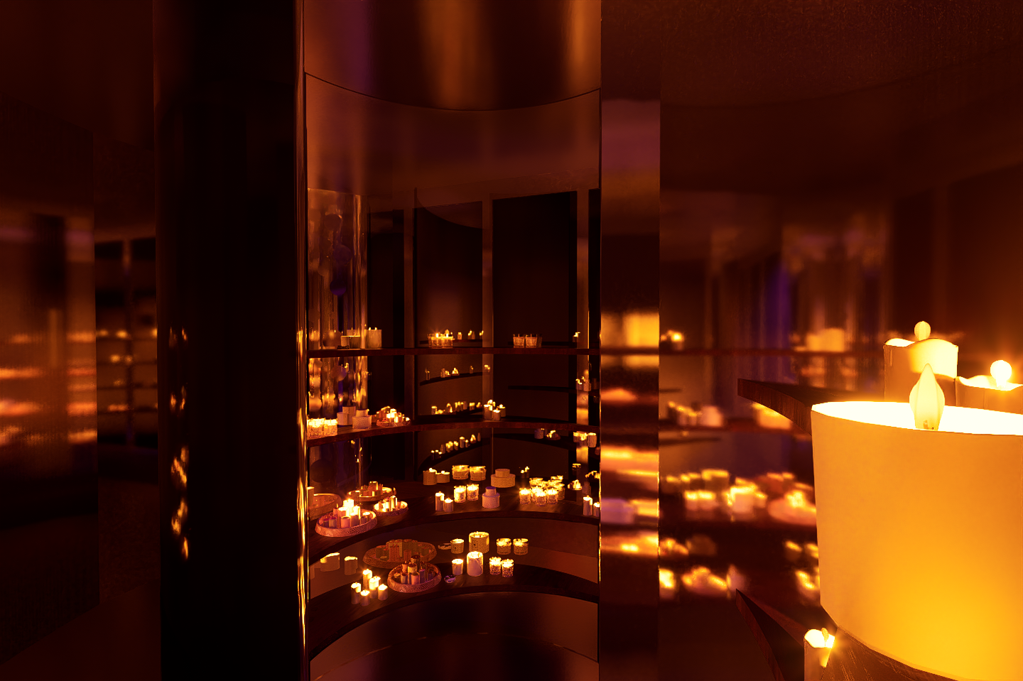 Sweet scented candle zone (Night)