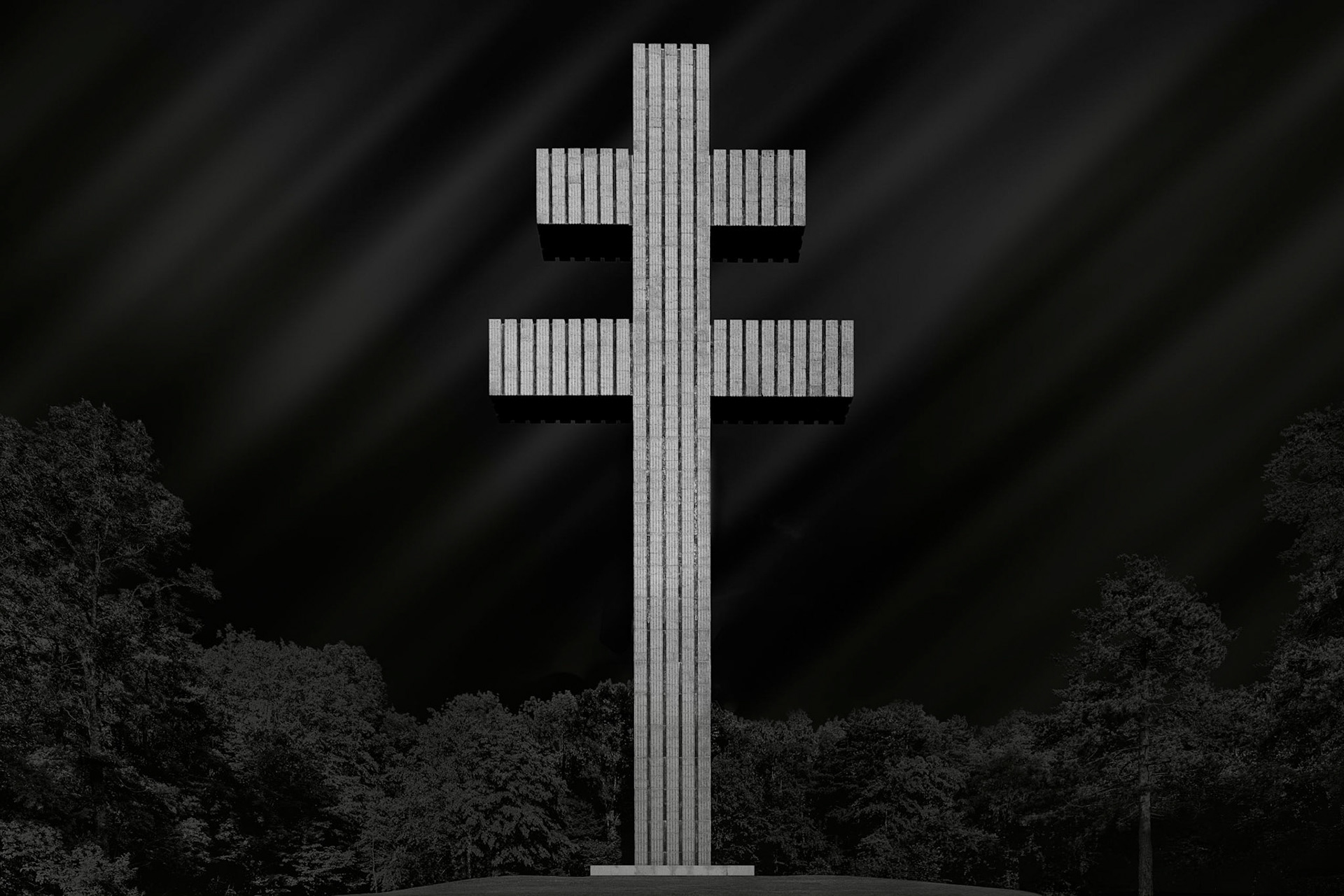 Croix de Lorraine - Mémorial Charles de Gaulle - Colombey-les-Deux-Eglises, France