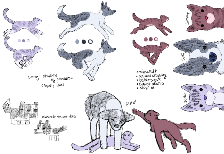 Design style concept sketches