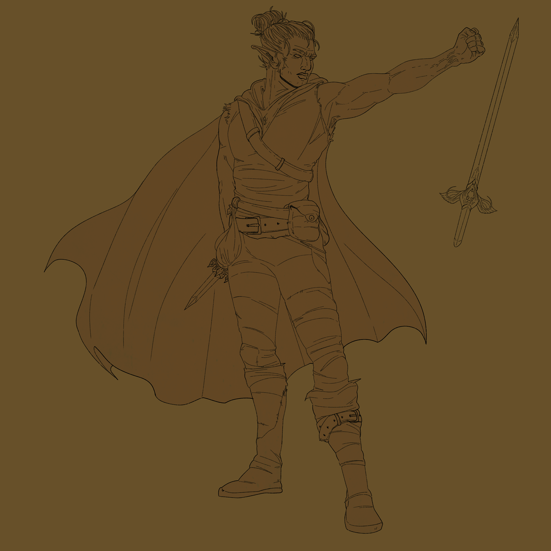 Completed linework of confirmed changes