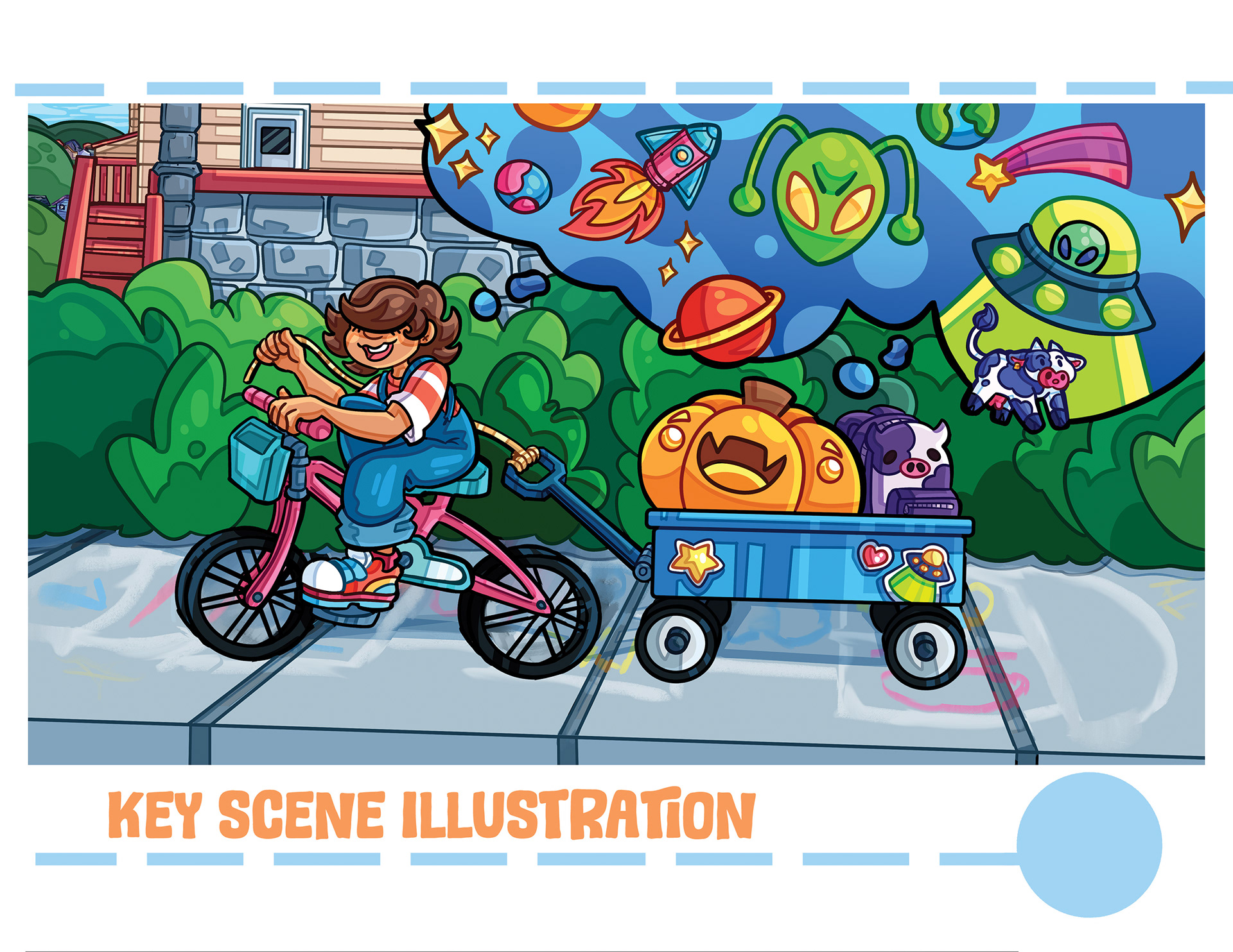 Kasey & Patch- Key Illustration
