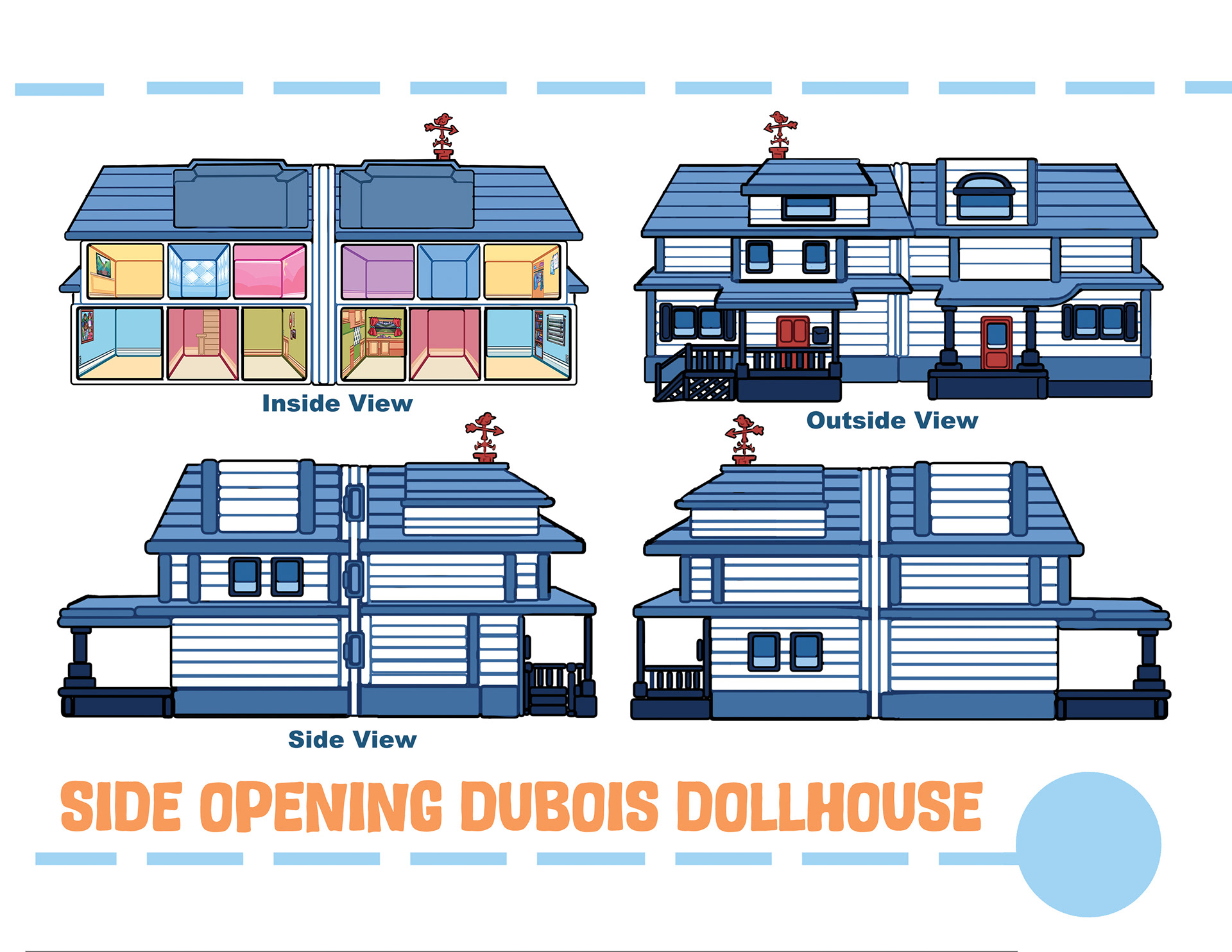 Kasey & Patch- DuBois House Dollhouse