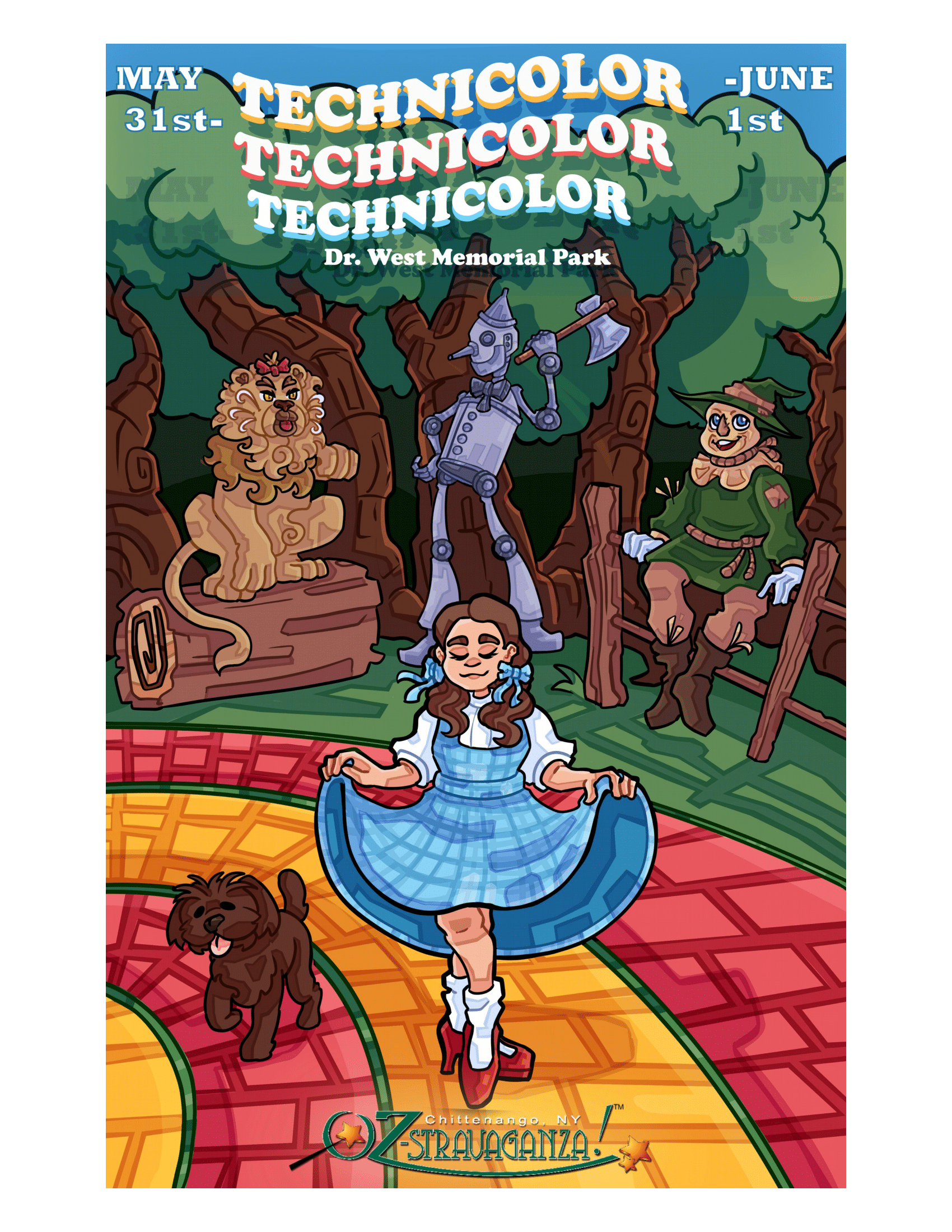 Unofficial Ozstravaganza Festival Poster: Adobe Photoshop and Illustrator - 2024