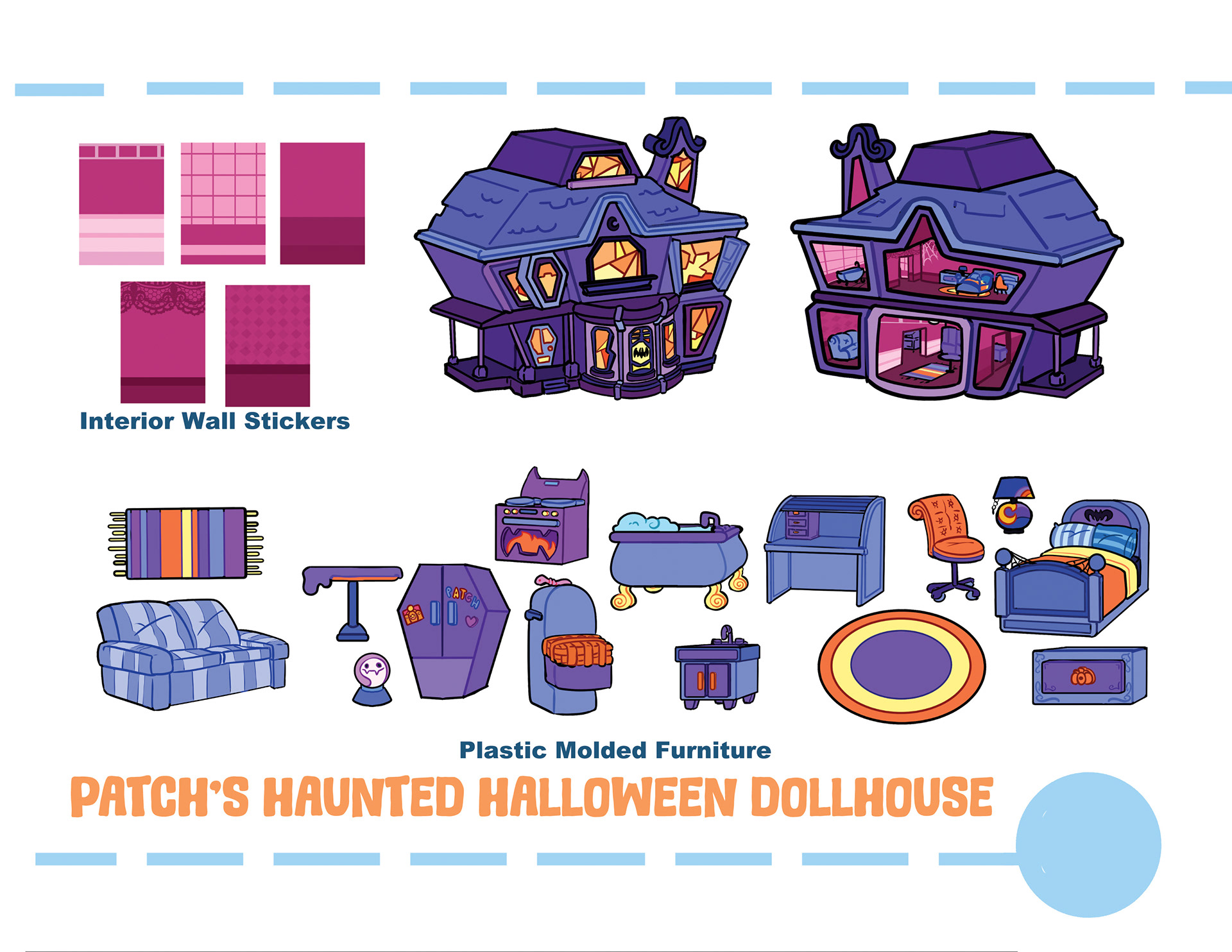 Kasey & Patch- Patch's Haunted House Dollhouse Concept